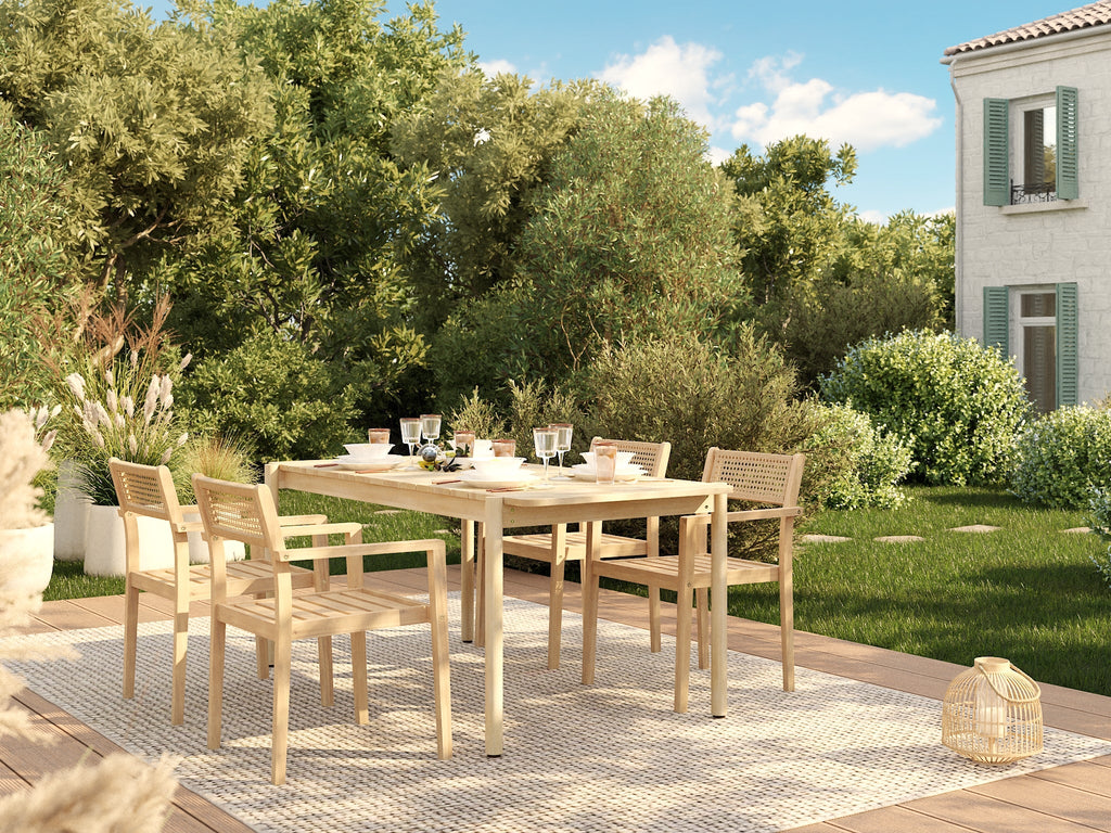 SAMOA Acacia Wood Outdoor Dining Table