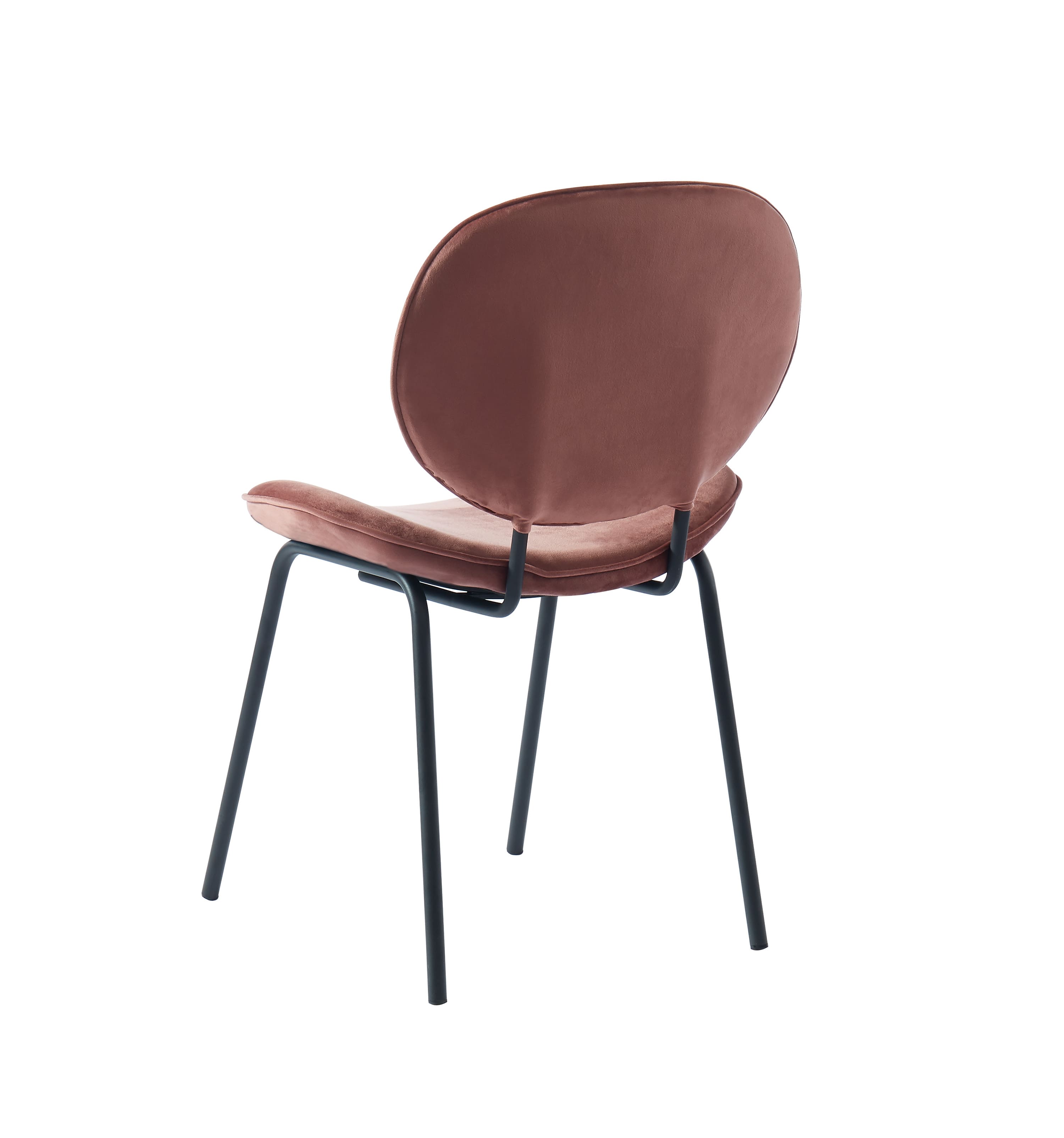 Set of 2 Chairs SHEILA Velvet - Pink
