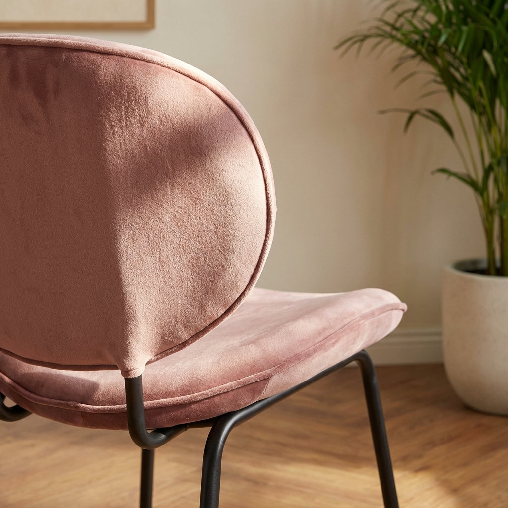 Set of 2 Chairs SHEILA Velvet - Pink