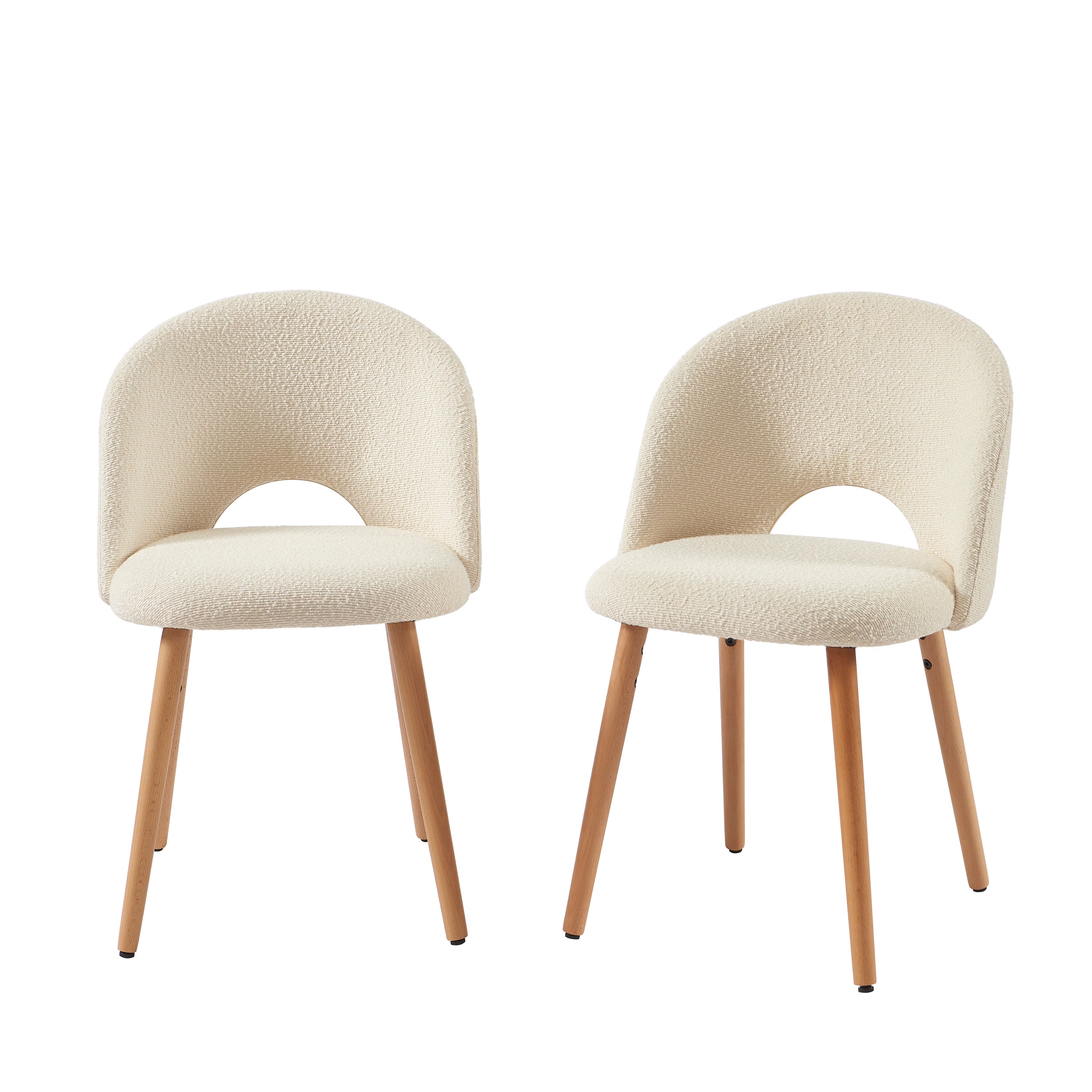 SIMONE Set of 2 Dining Chairs  - White