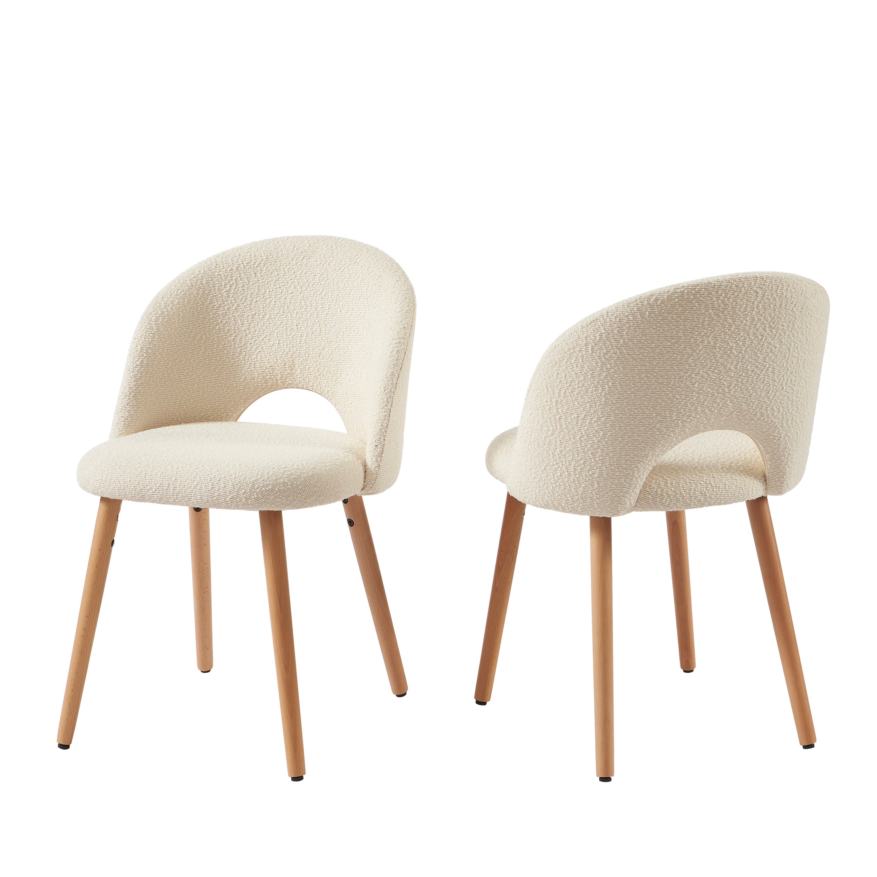 SIMONE Set of 2 Dining Chairs – White