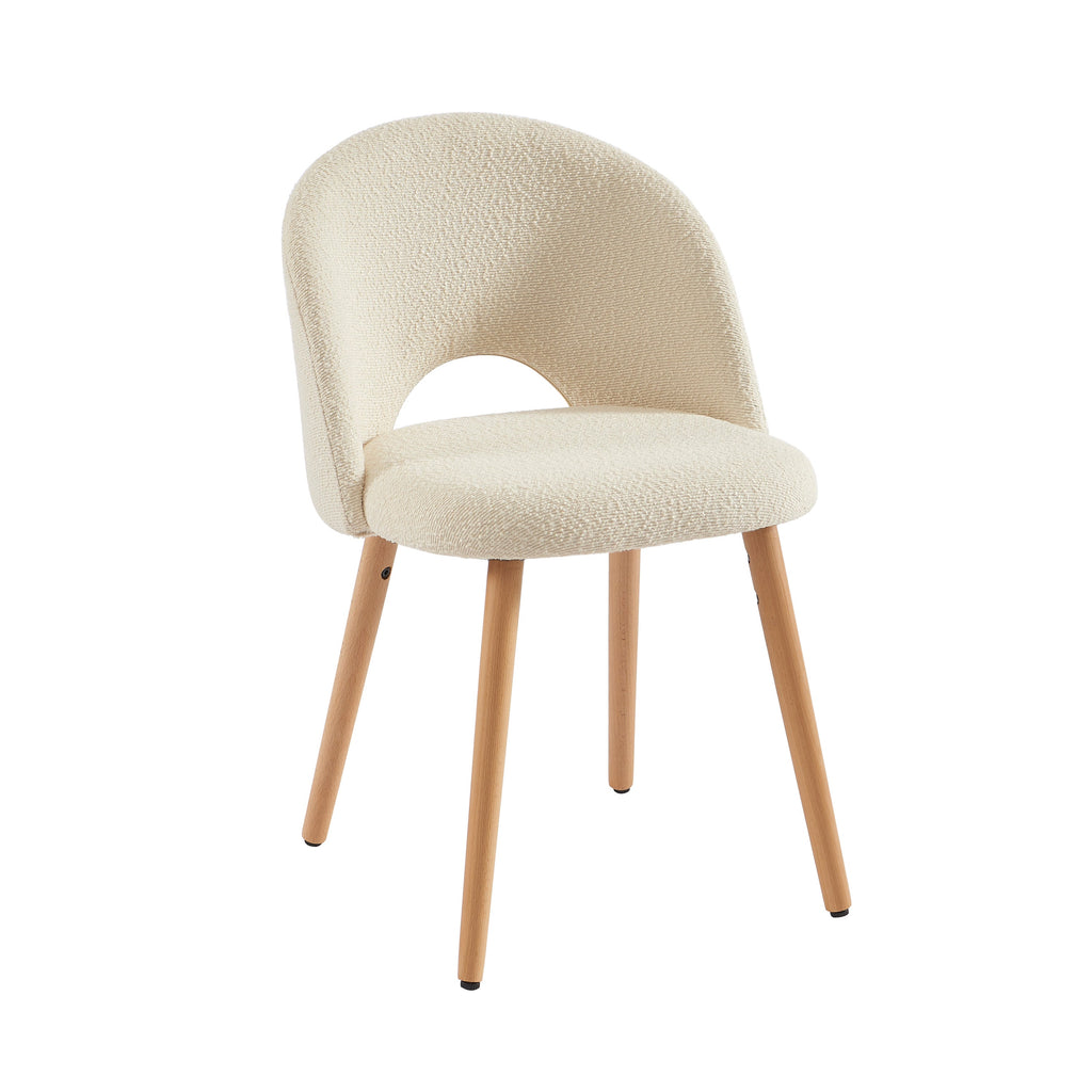 SIMONE Set of 2 Dining Chairs – White