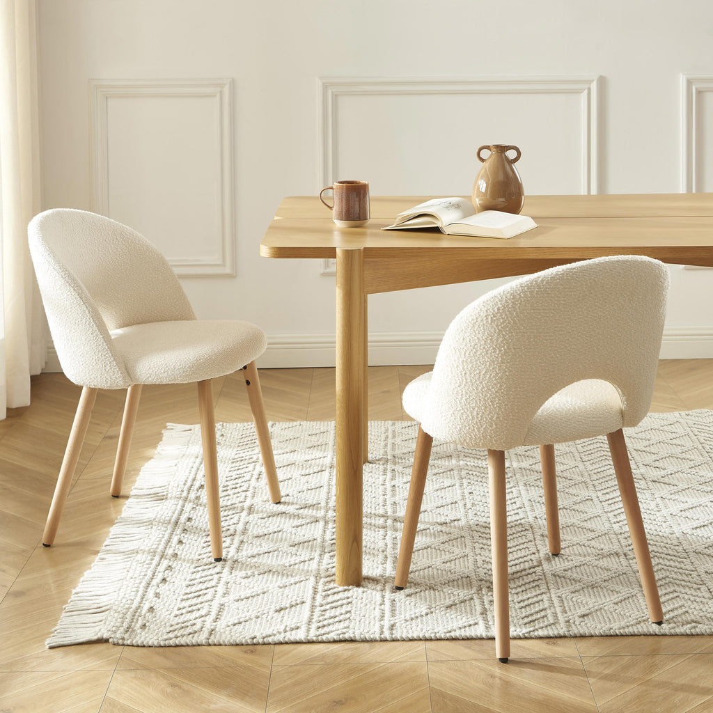 SIMONE Set of 2 Dining Chairs – White