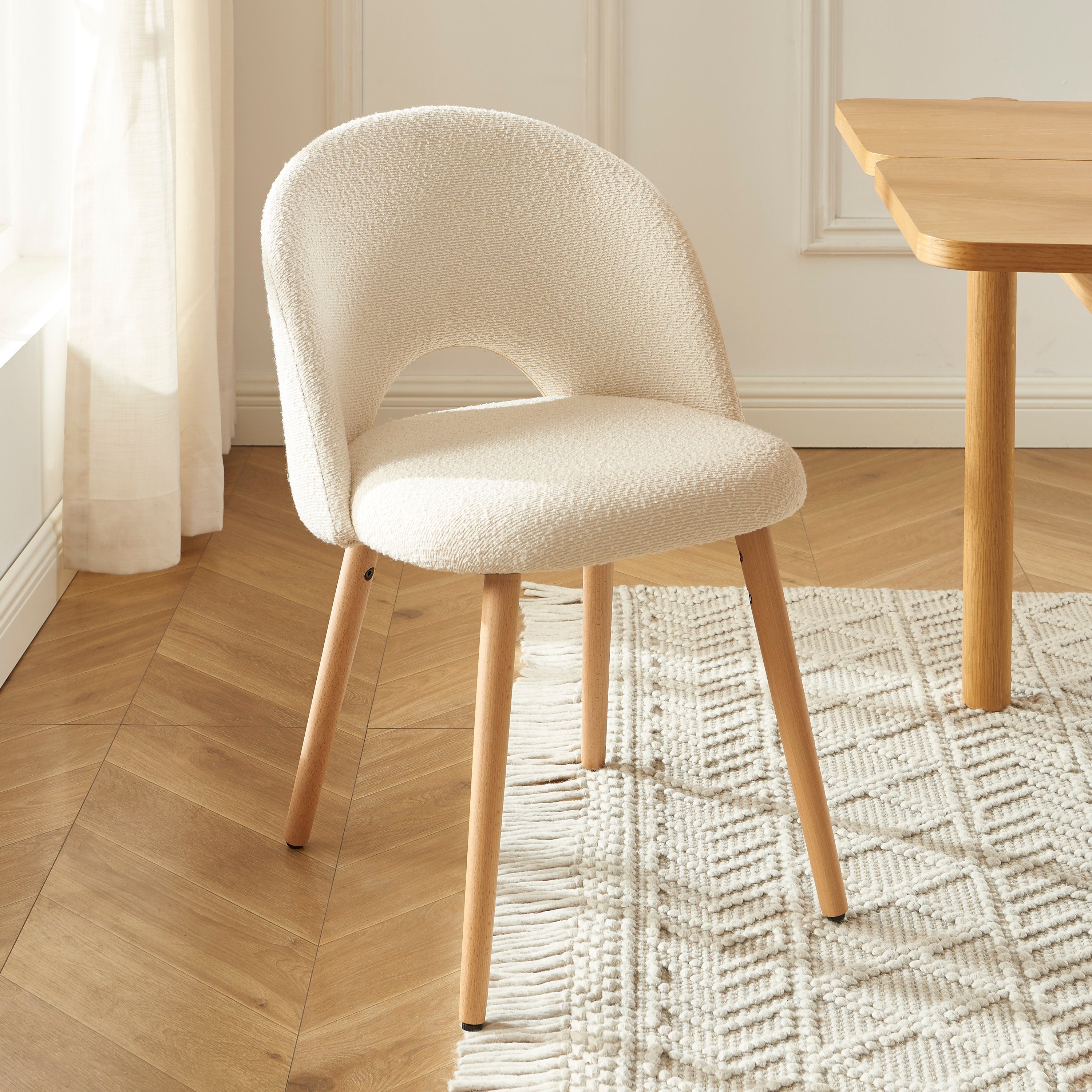 SIMONE Set of 2 Dining Chairs – White