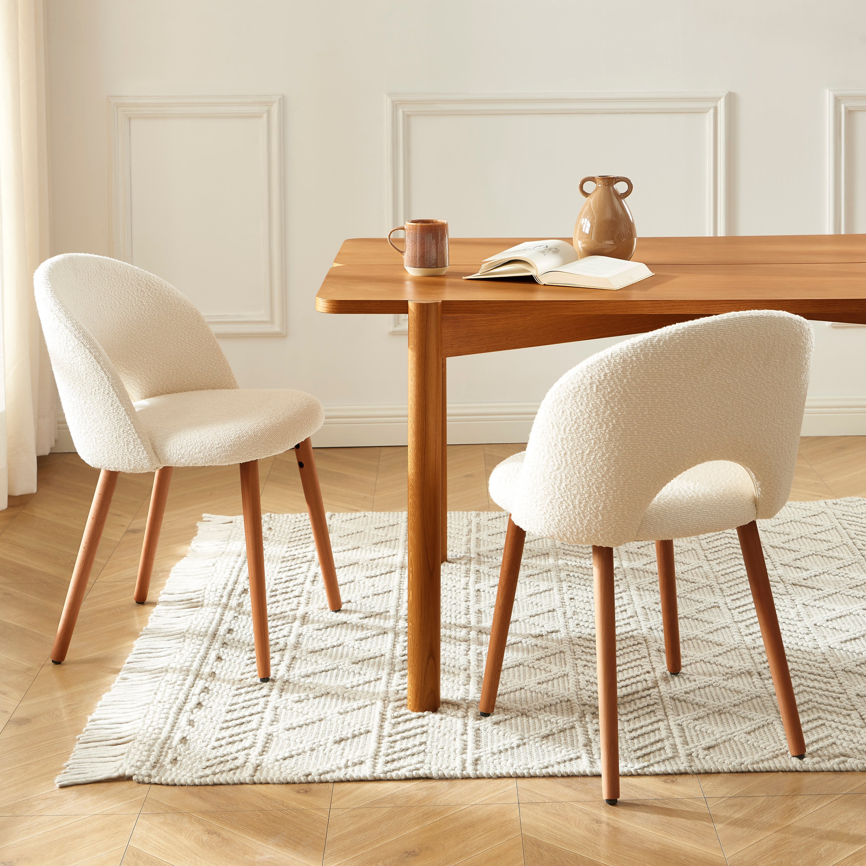 SIMONE Set of 2 Dining Chairs - Beige
