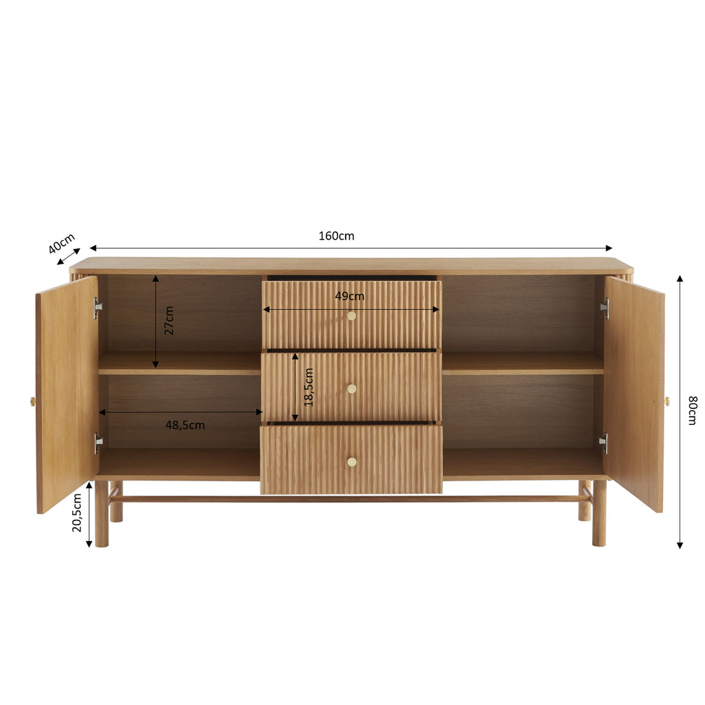 SKANSEN Scandinavian-Style Highboard