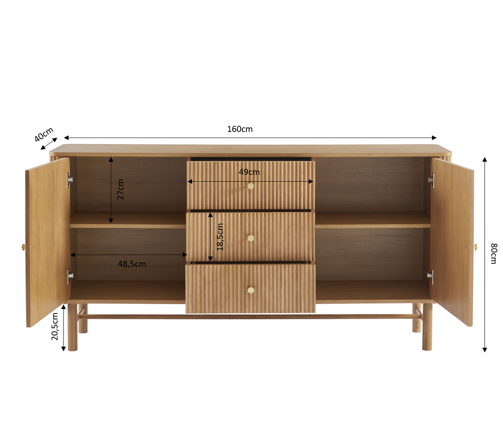 SKANSEN Scandinavian-Style Highboard
