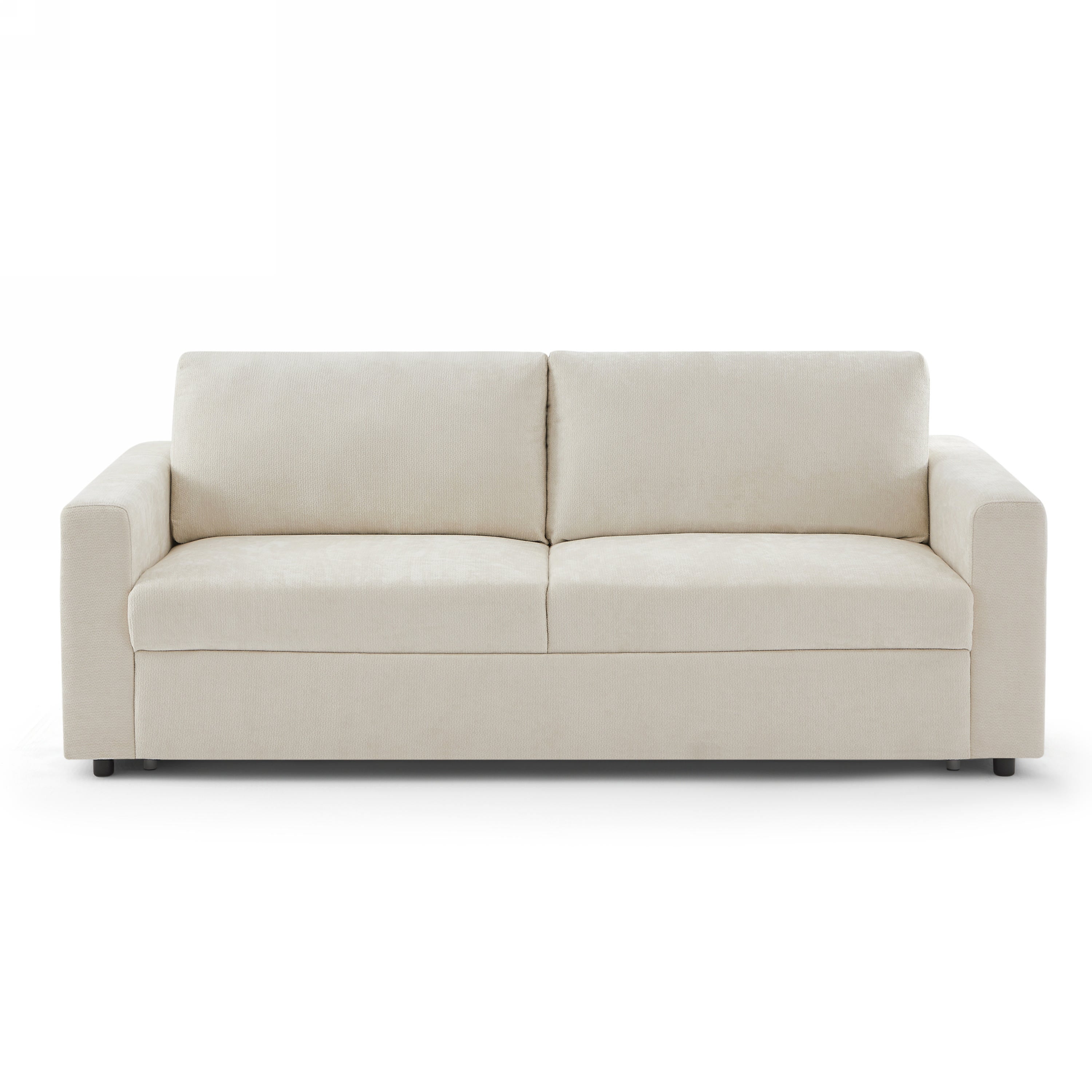 SOCCA 77.6" Express Convertible Sofa Bed – 3-Seater Fabric Sofa - Beige