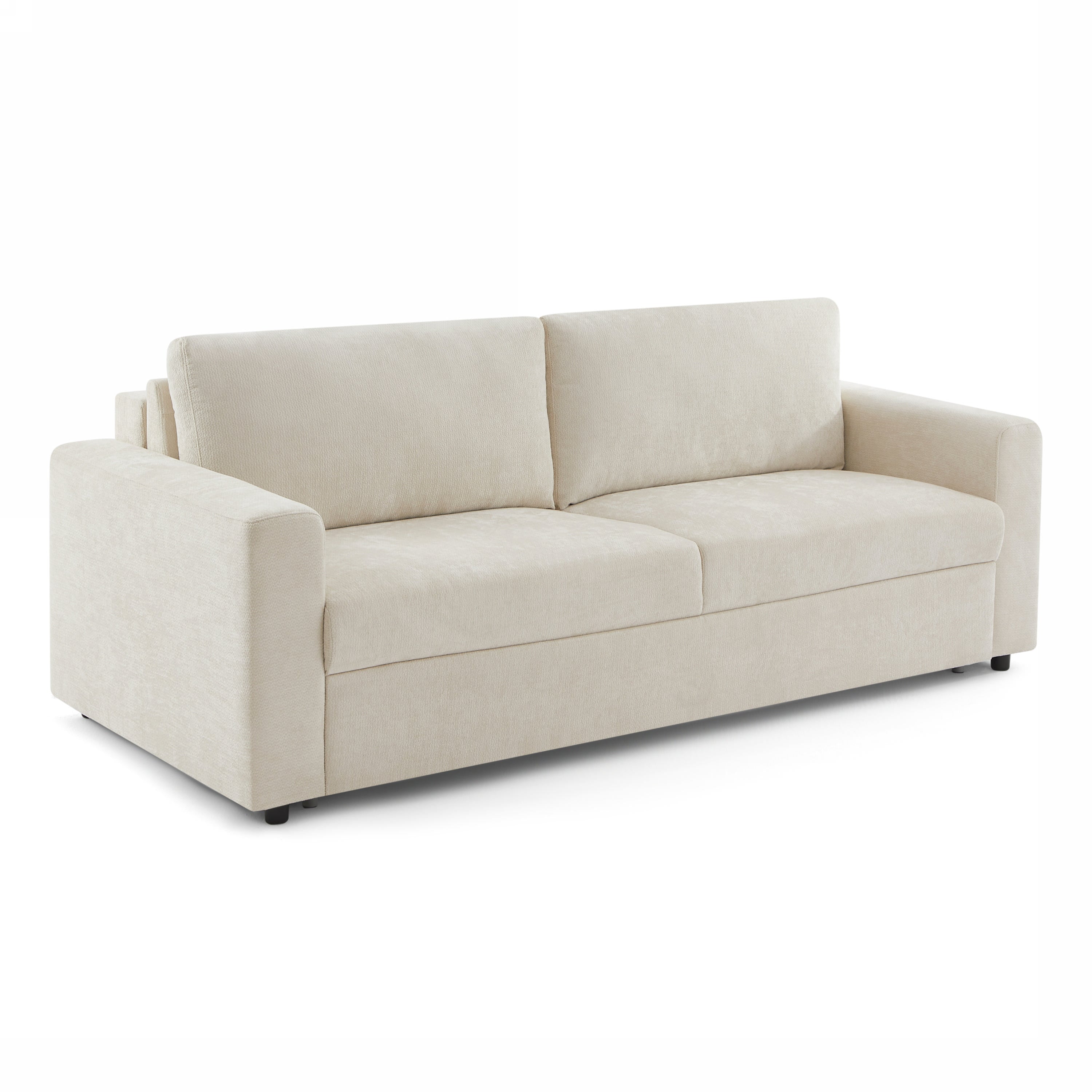 SOCCA 77.6" Express Convertible Sofa Bed – 3-Seater Fabric Sofa - Beige