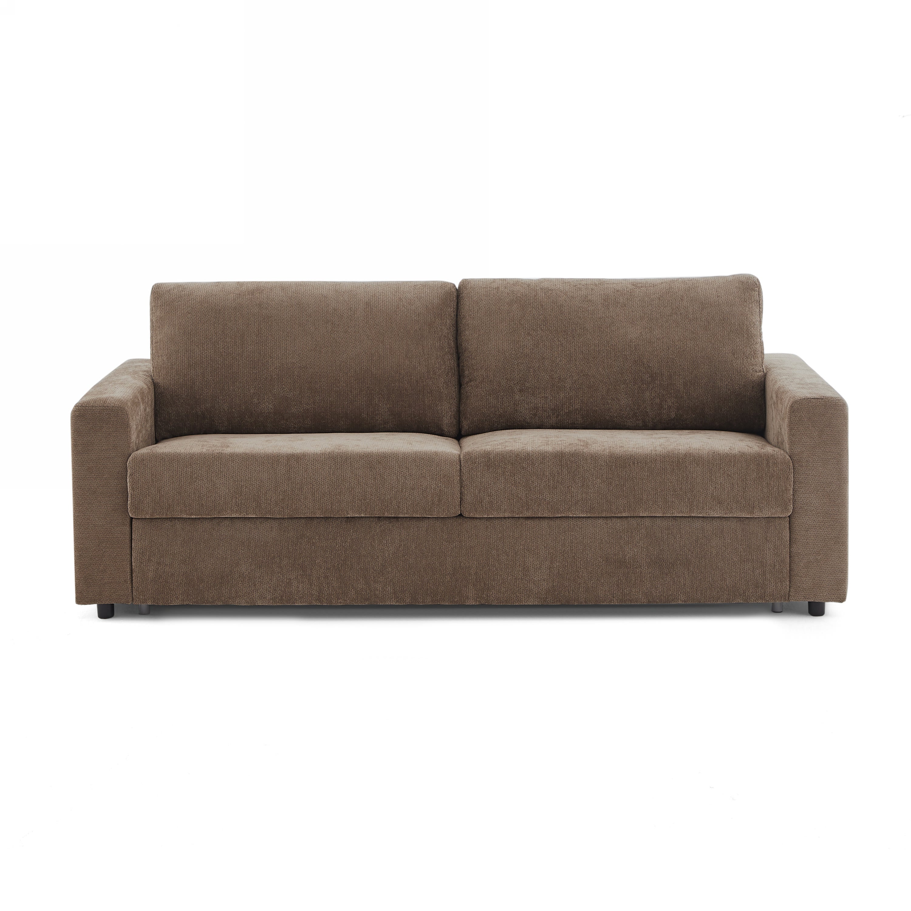 SOCCA 77.6" Express Convertible Sofa Bed – 3-Seater Fabric Sofa - Brown
