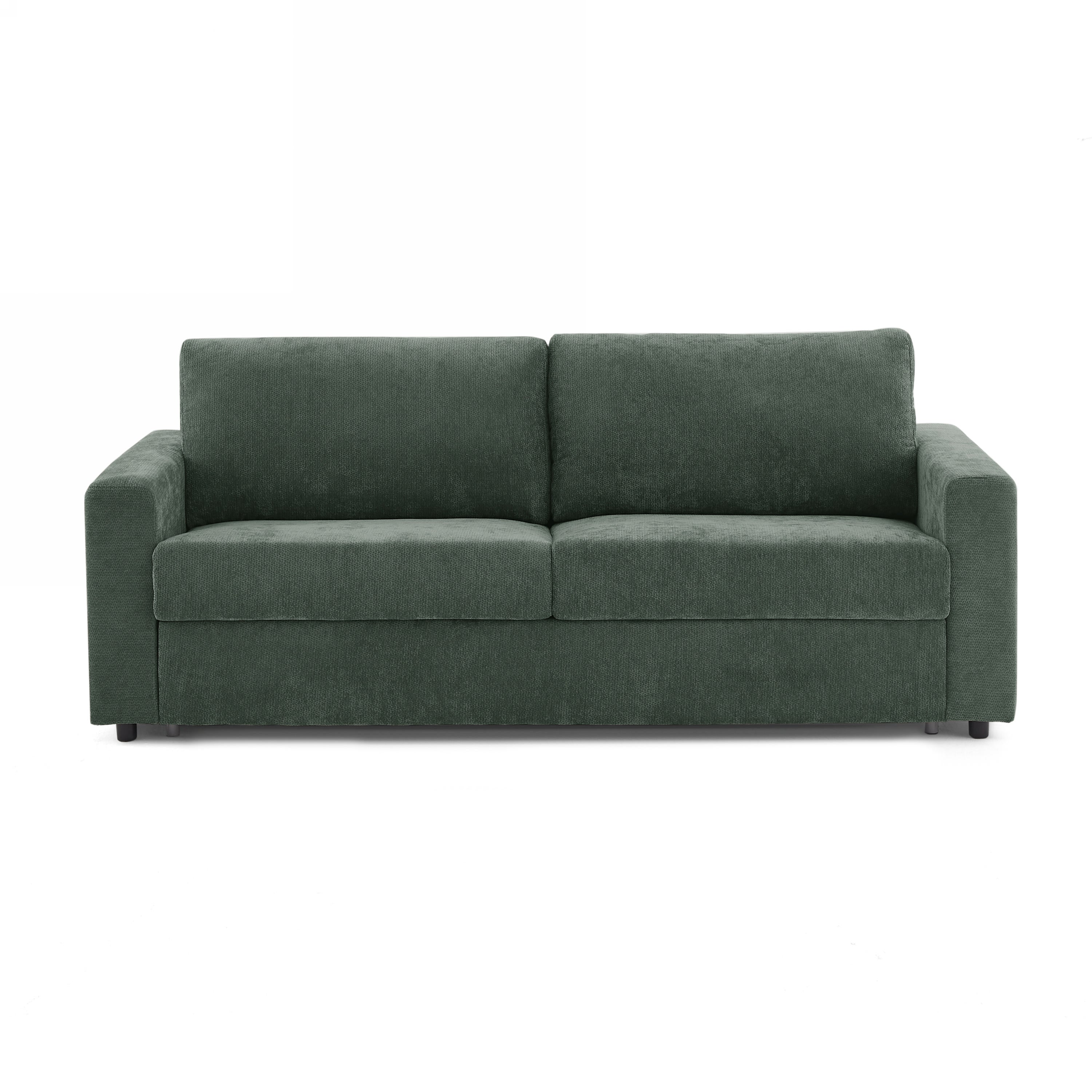 SOCCA 77.6" Express Convertible Sofa Bed – 3-Seater Fabric Sofa - Green