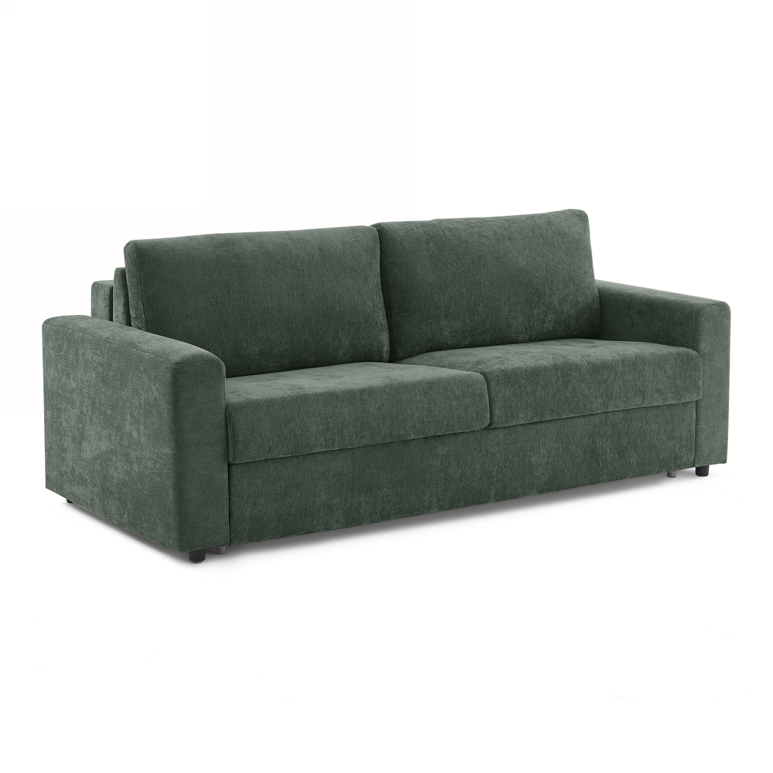 SOCCA 77.6" Express Convertible Sofa Bed – 3-Seater Fabric Sofa - Green