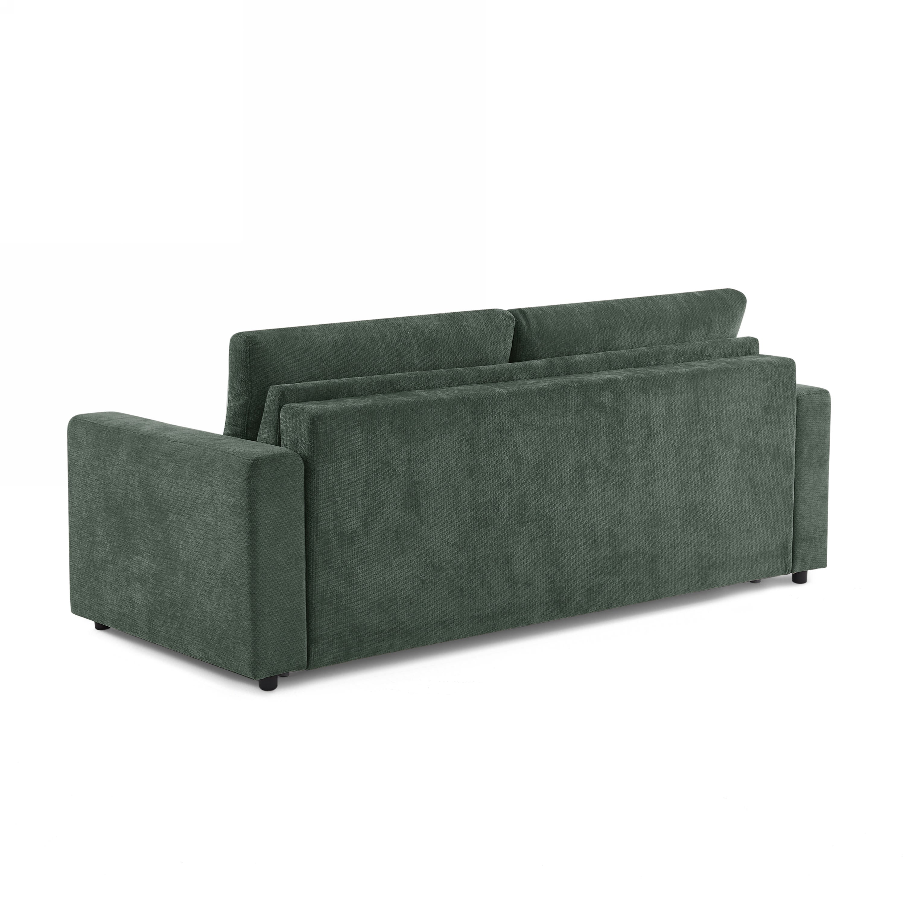 SOCCA 77.6" Express Convertible Sofa Bed – 3-Seater Fabric Sofa - Green