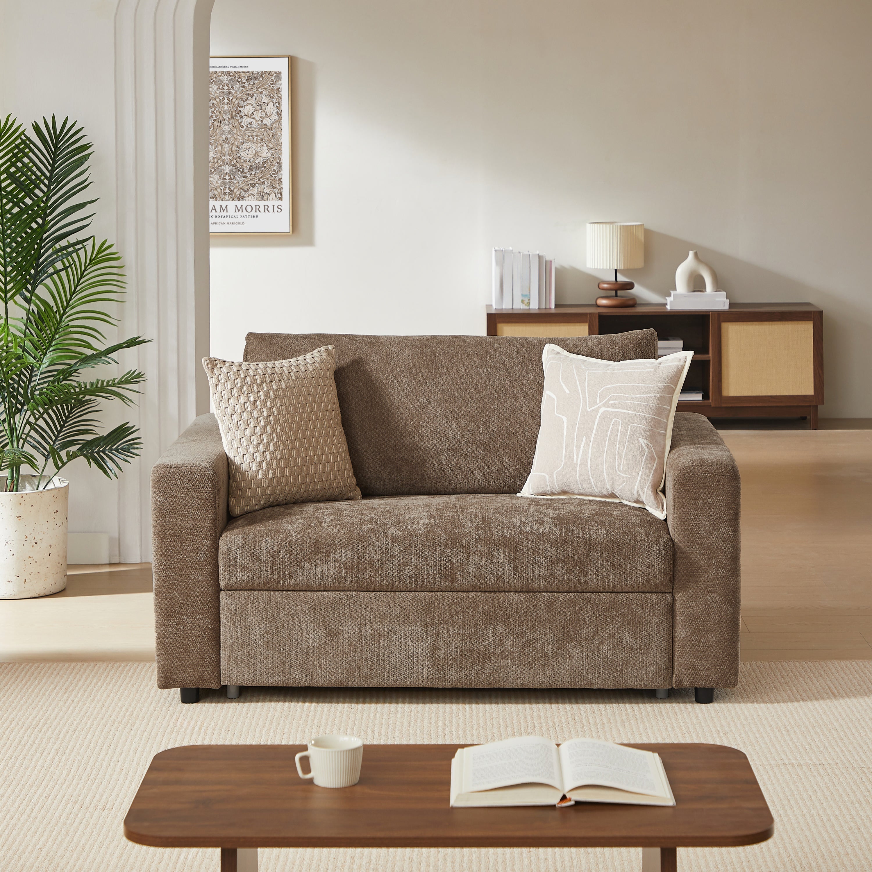 SOCCA Express Delivery Fabric Sofa – Brown