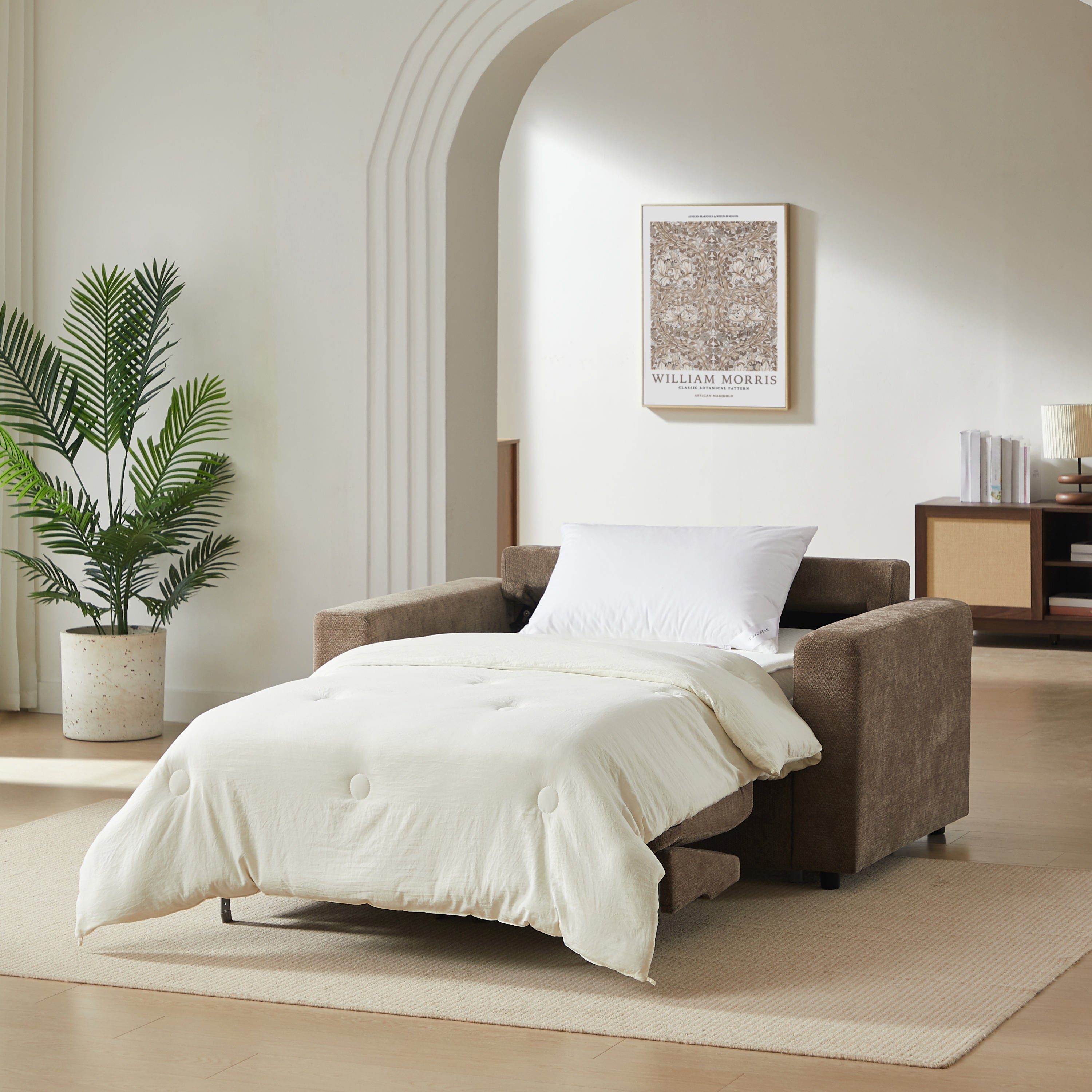 SOCCA Express Delivery Fabric Sofa – Brown