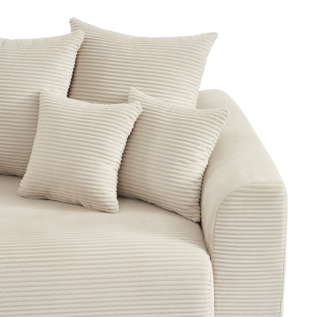 SOLINE Straight Sofa - Beige