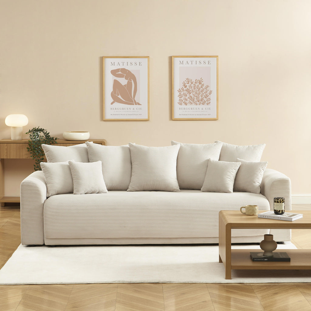 SOLINE Straight Sofa - Beige
