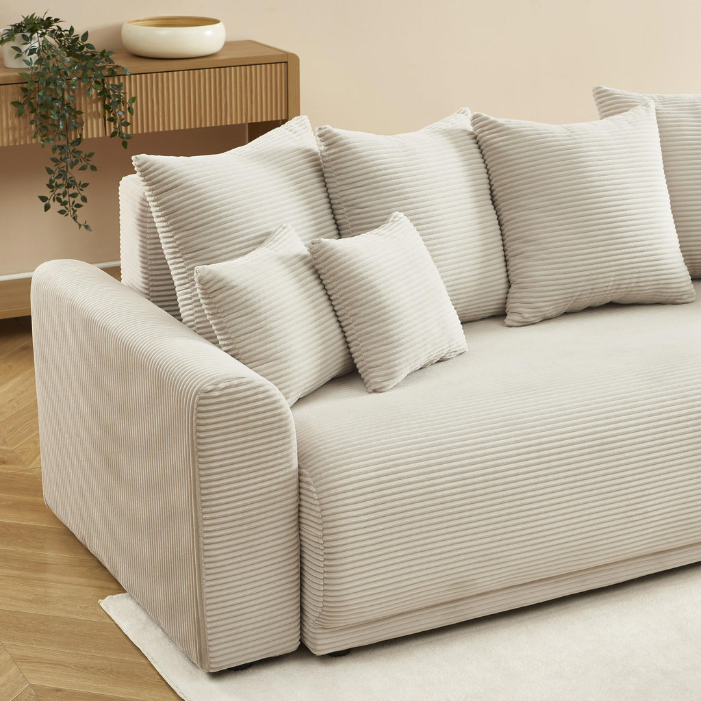 SOLINE Straight Sofa - Beige