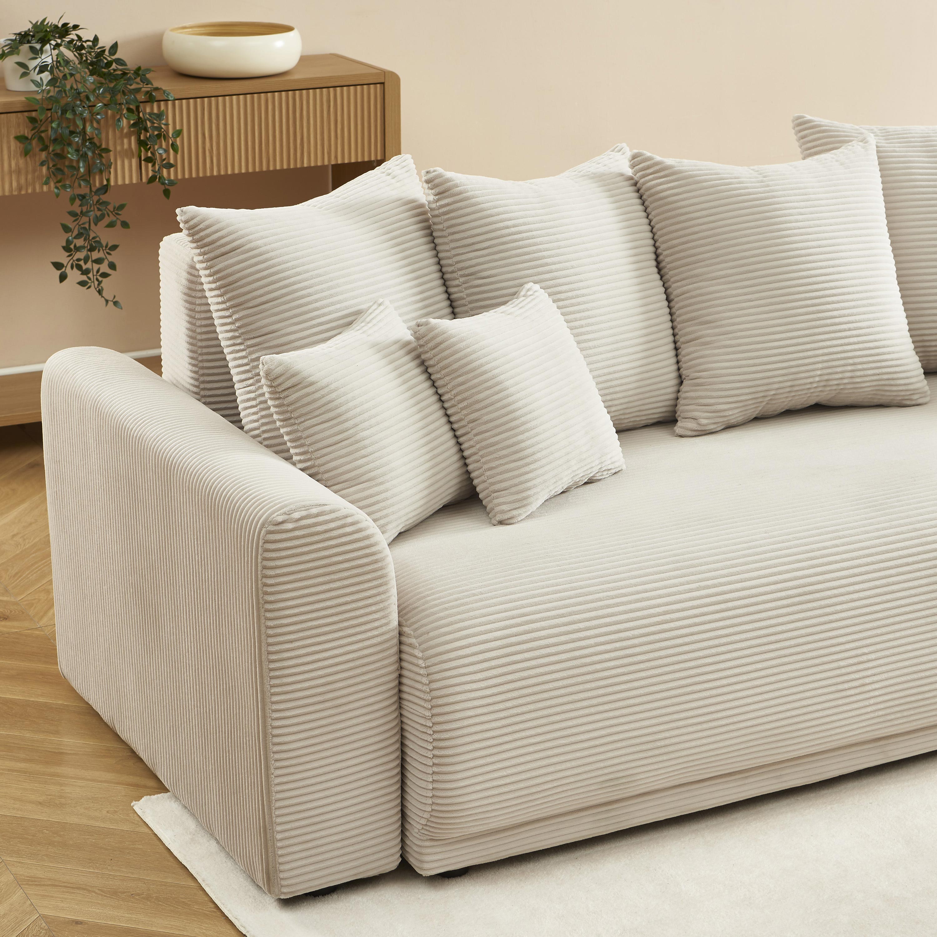 SOLINE Straight Sofa - Beige