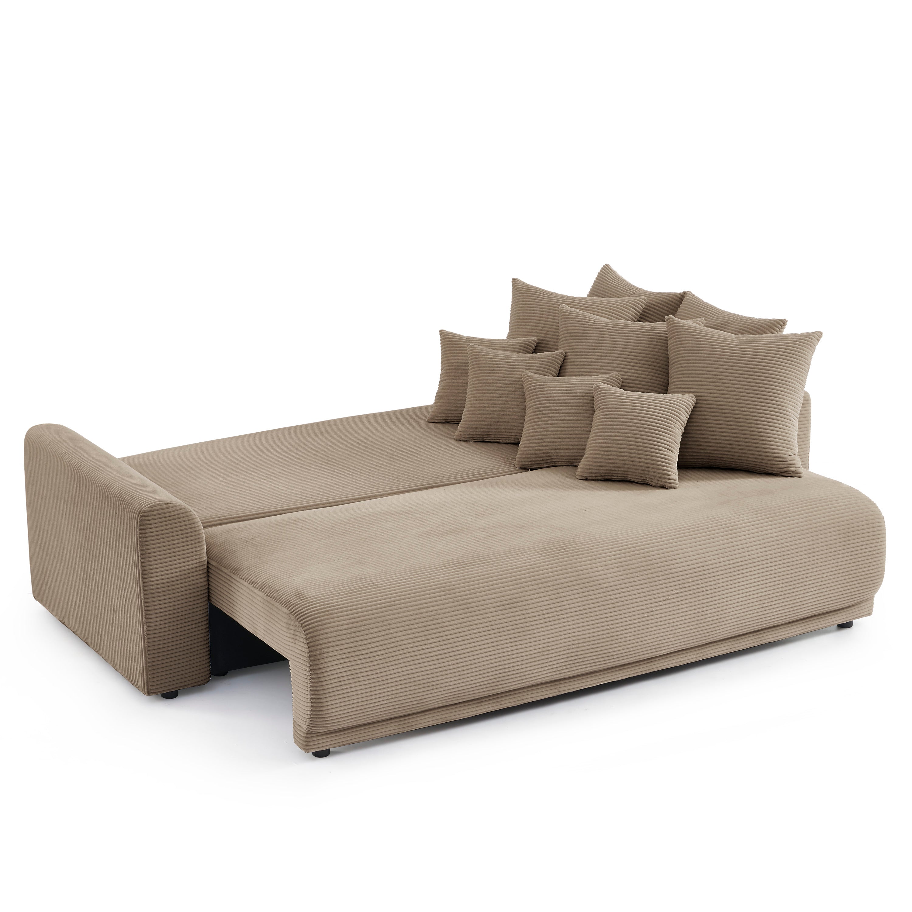 SOLINE Straight Sofa - Brown