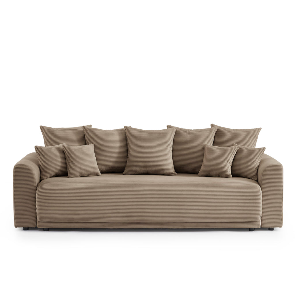 SOLINE Straight Sofa - Brown