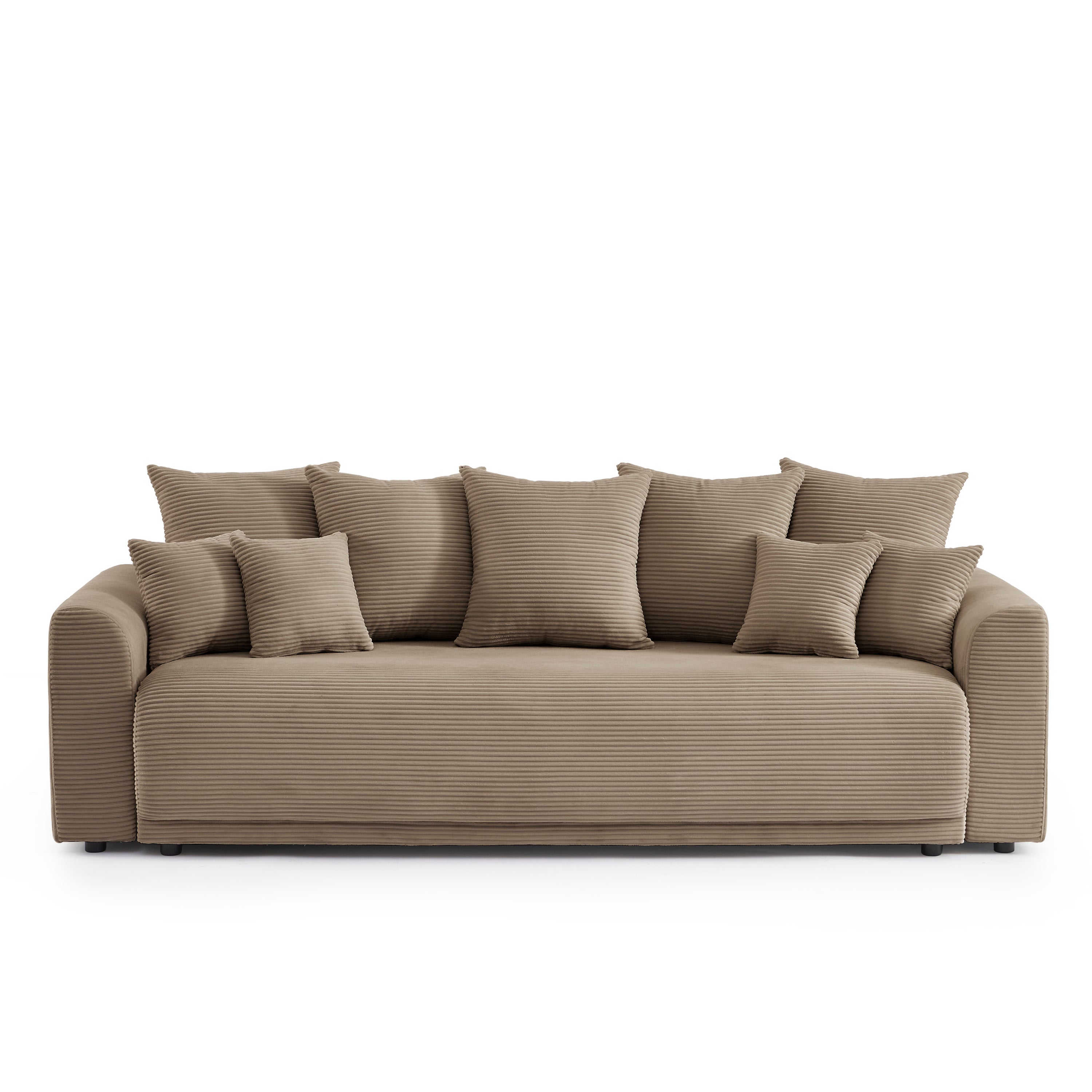 SOLINE Straight Sofa - Brown