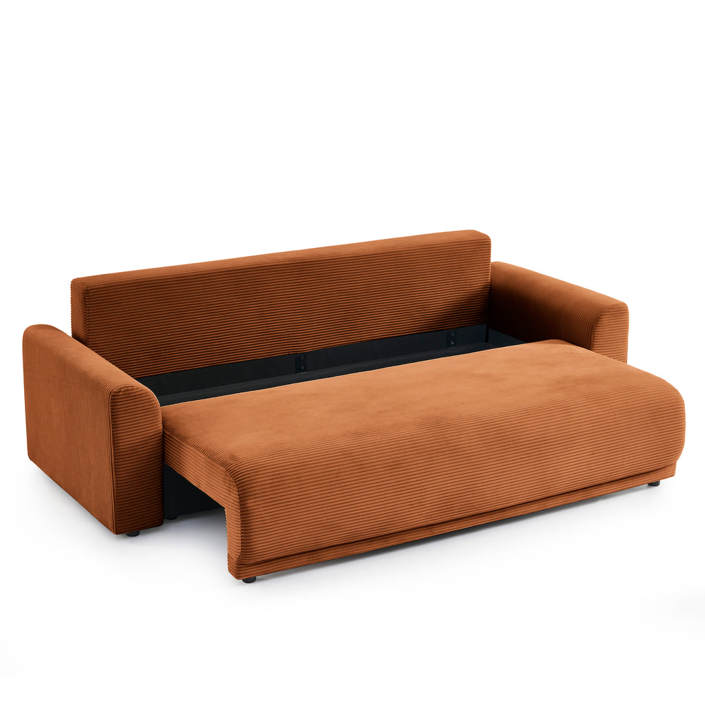 SOLINE Straight Sofa - Terracotta