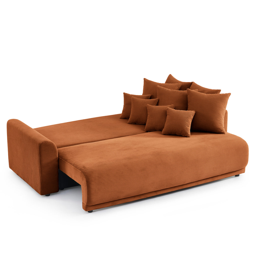 SOLINE Straight Sofa - Terracotta