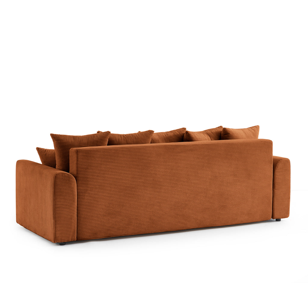 SOLINE Straight Sofa - Terracotta