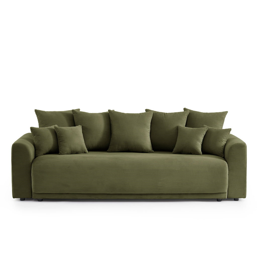 SOLINE Straight Sofa - Green