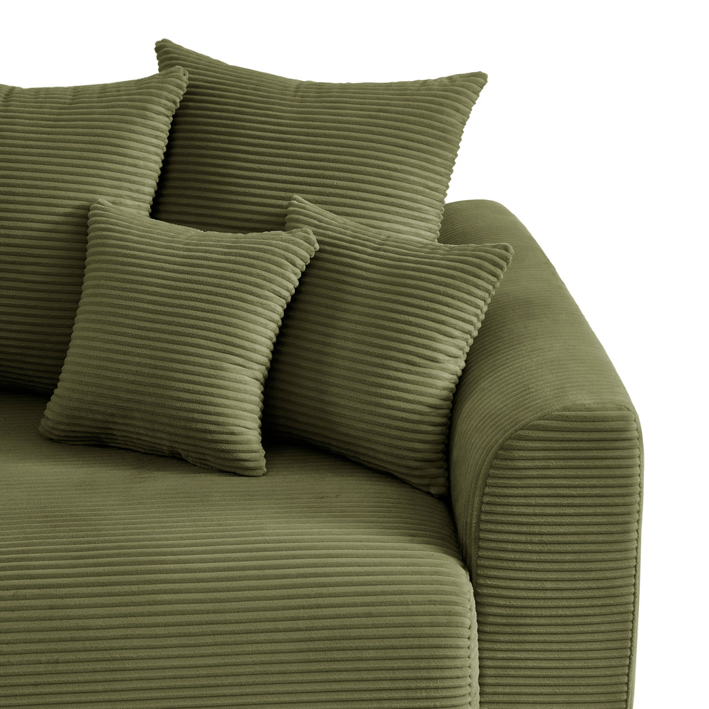 SOLINE Straight Sofa - Green