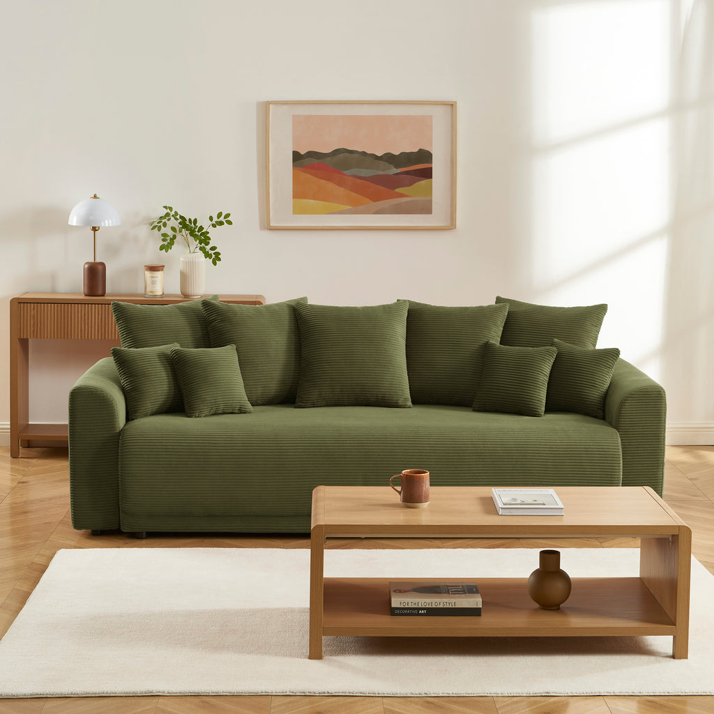 SOLINE Straight Sofa - Green