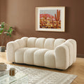 SUNNY Tweed Fabric Sofa – White