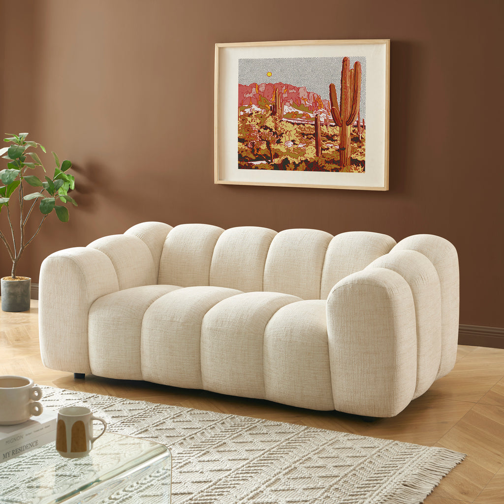 SUNNY 3-Seater & 2-Seater Sofa Set - BEIGE