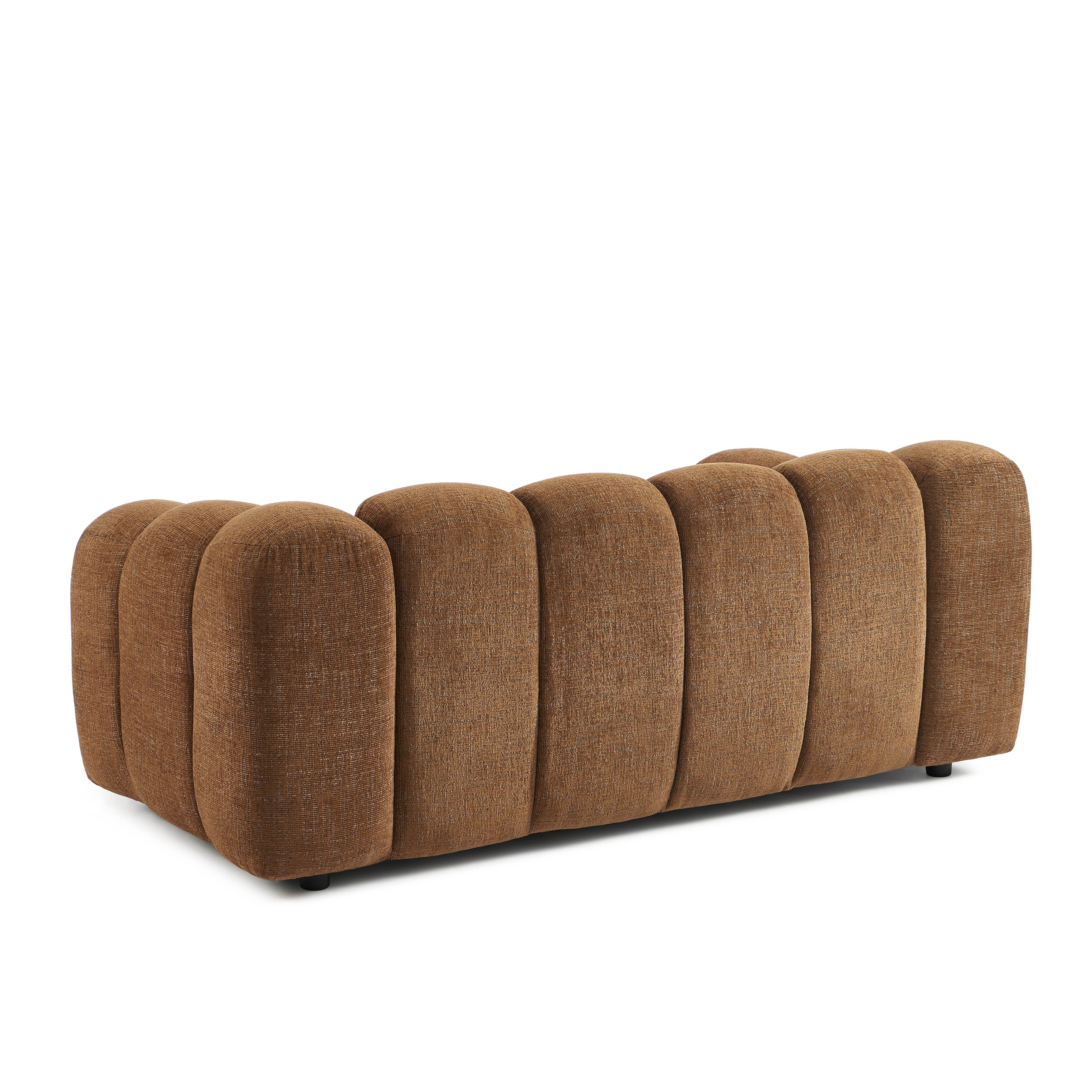 SUNNY Tweed Fabric Sofa – Brown