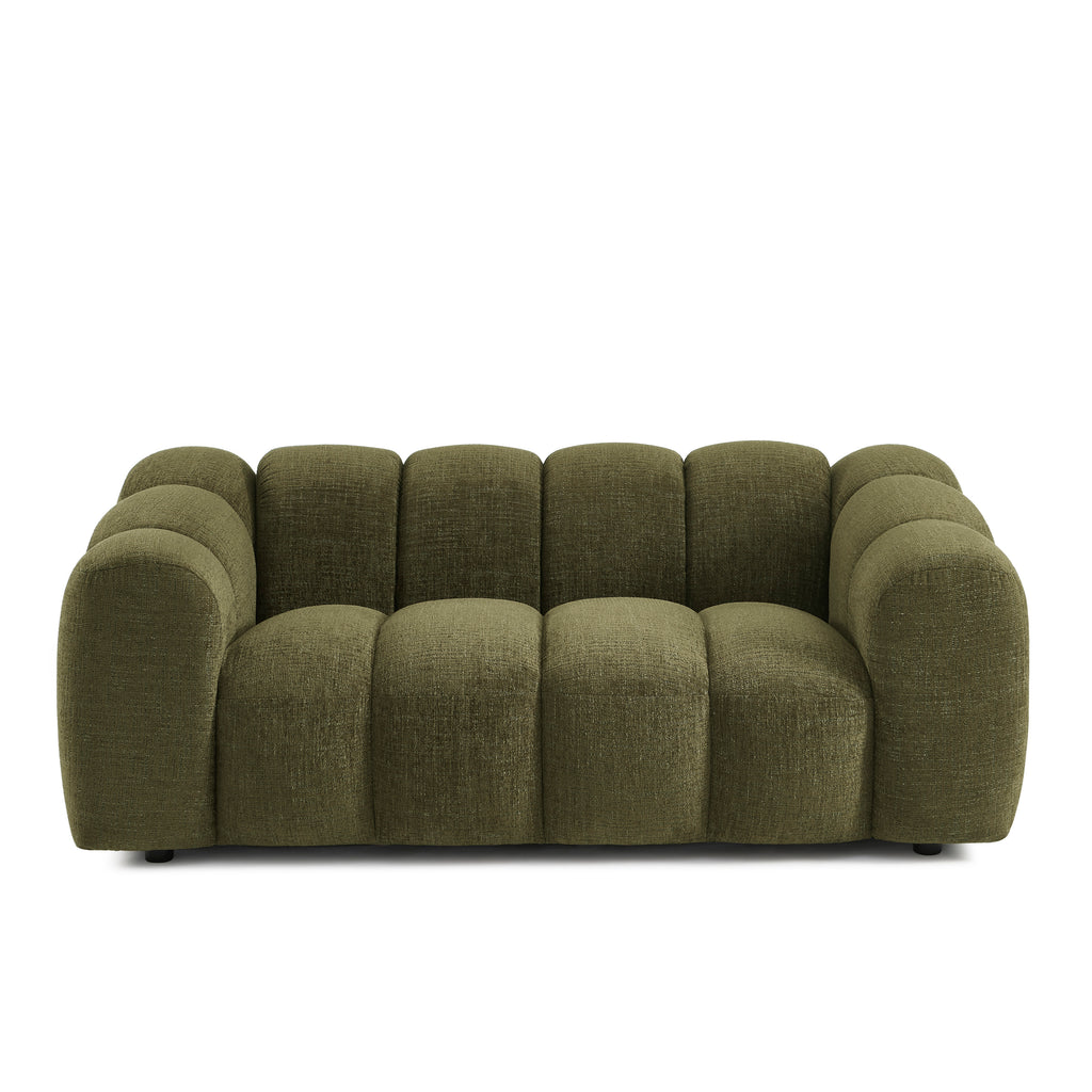 SUNNY Tweed Fabric Sofa – Green
