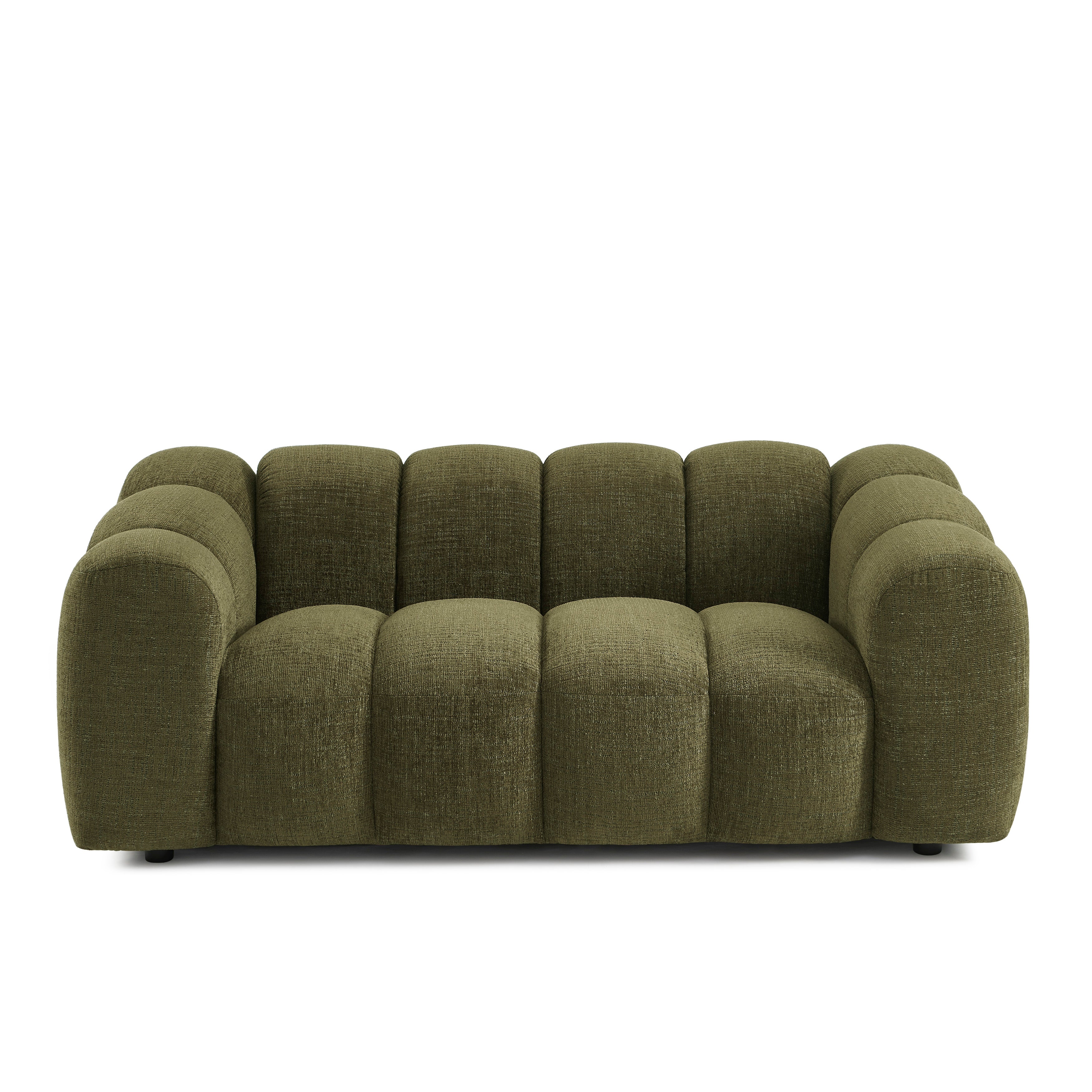 SUNNY Tweed Fabric Sofa – Green