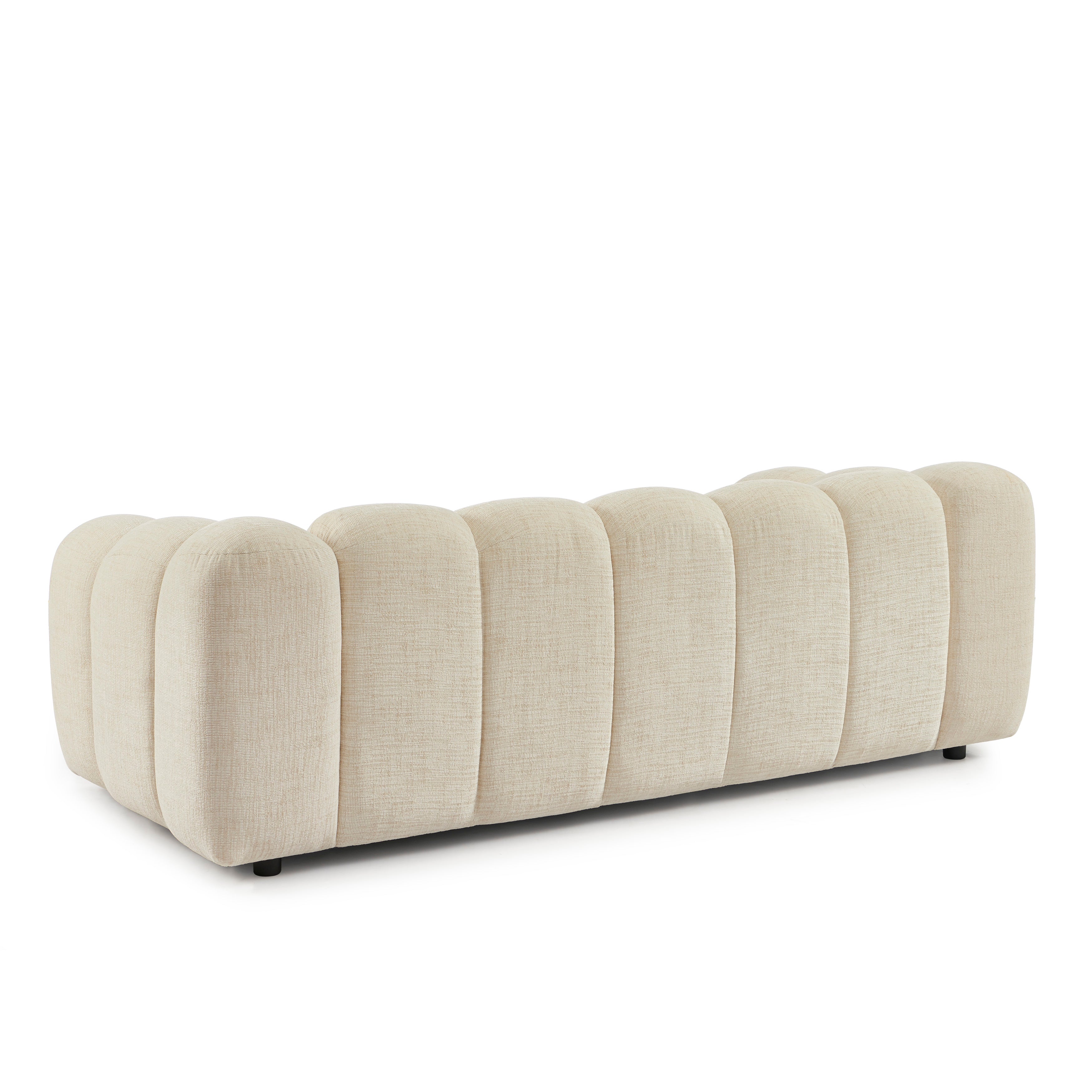 SUNNY Tweed Fabric Sofa – White