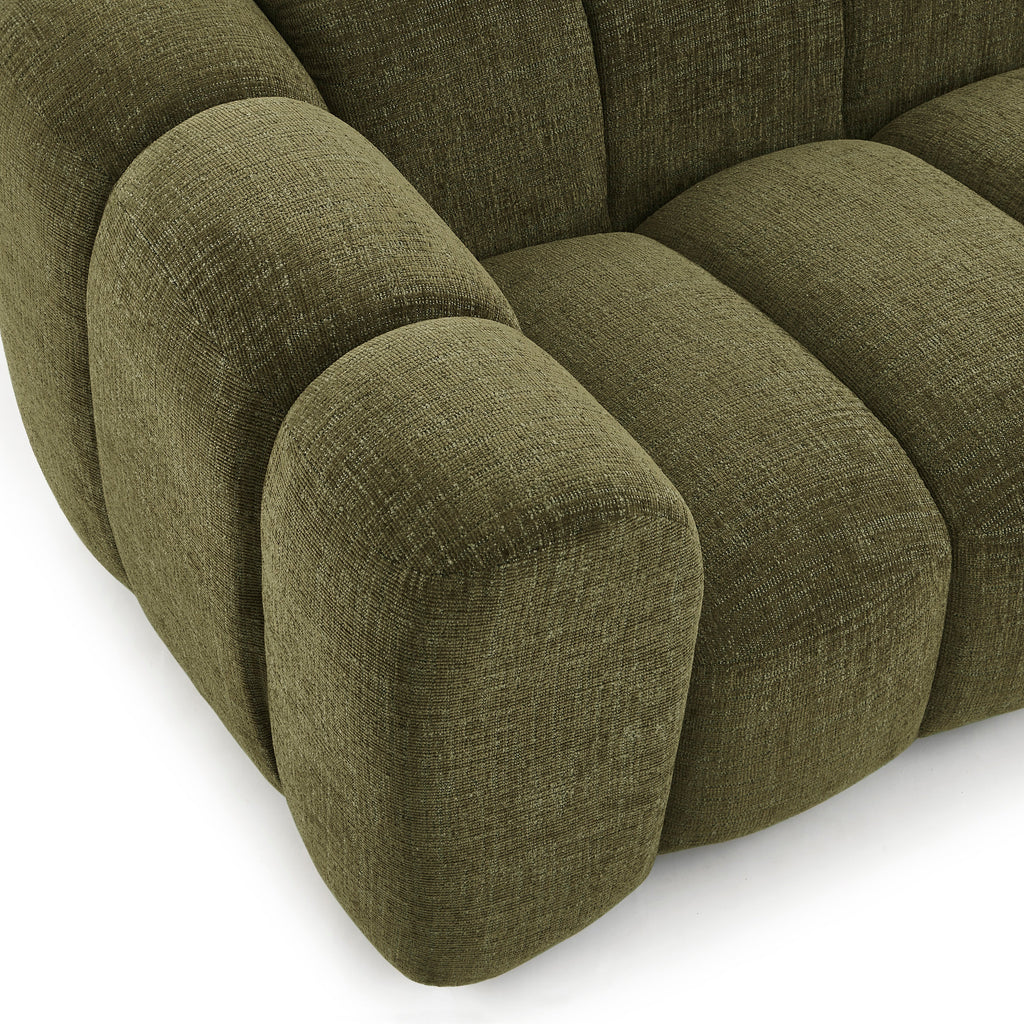 SUNNY Tweed Fabric Sofa – Green