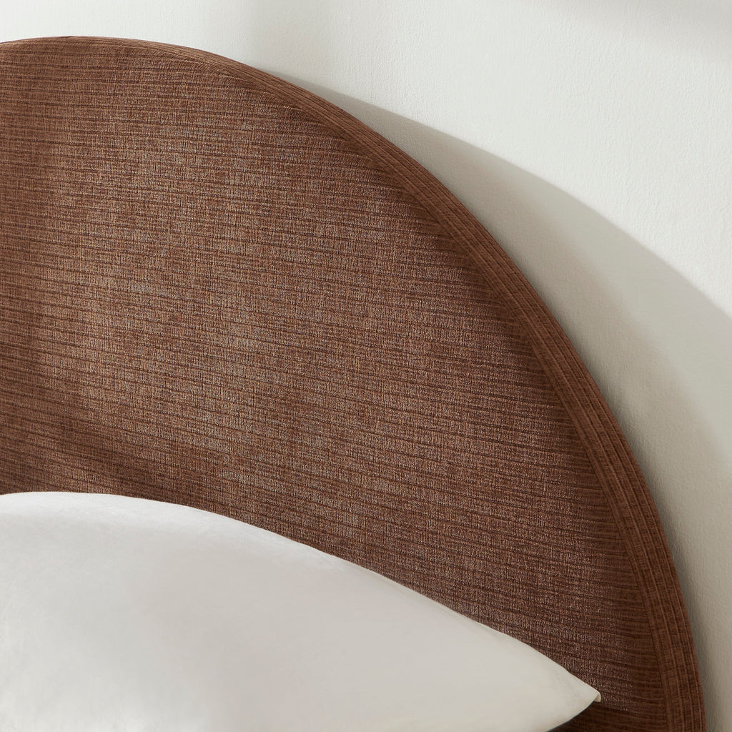 TAIJO Upholstered Storage Bed with Slatted Base – Brown