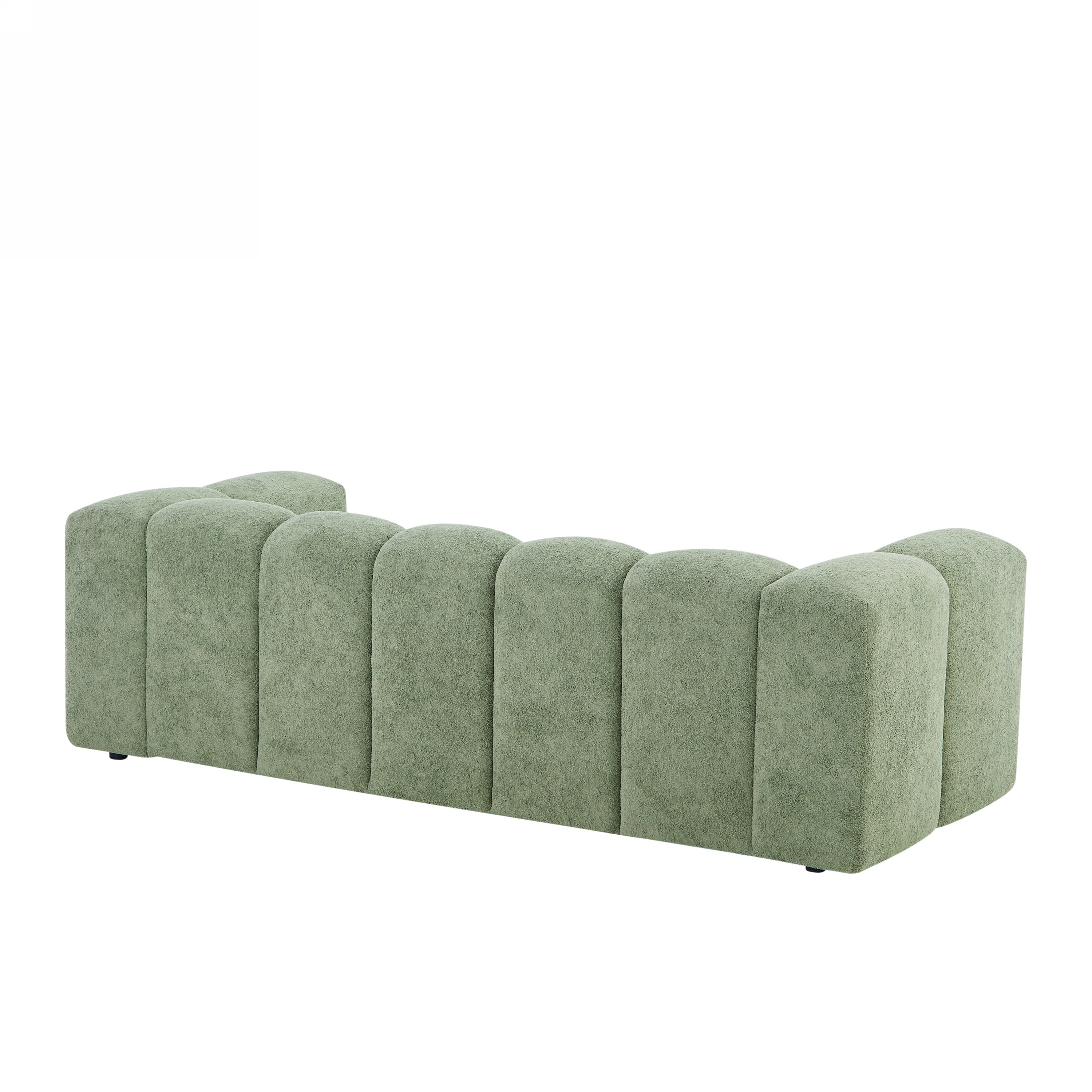 TASTA Fixed 3-Seater Sofa – Beige Fabric Living Room Furniture