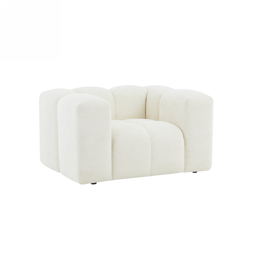 TASTA 3-Seater Sofa And Armchair Set – Fabric Living Room Furniture