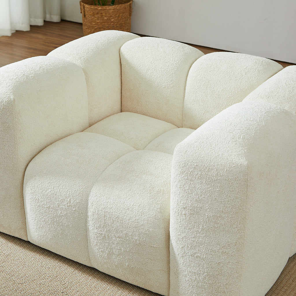 TASTA 3-Seater Sofa And Armchair Set – Fabric Living Room Furniture