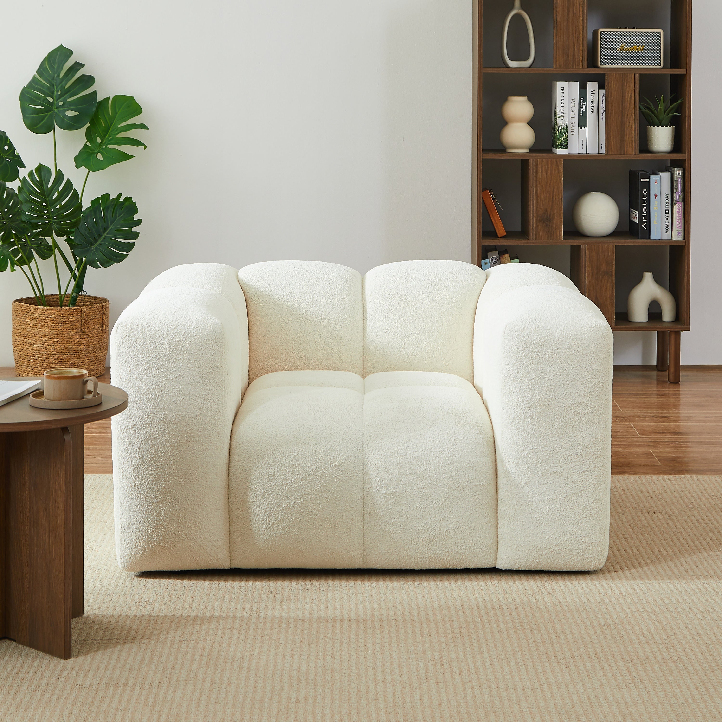 TASTA 3-Seater Sofa And Armchair Set – Fabric Living Room Furniture