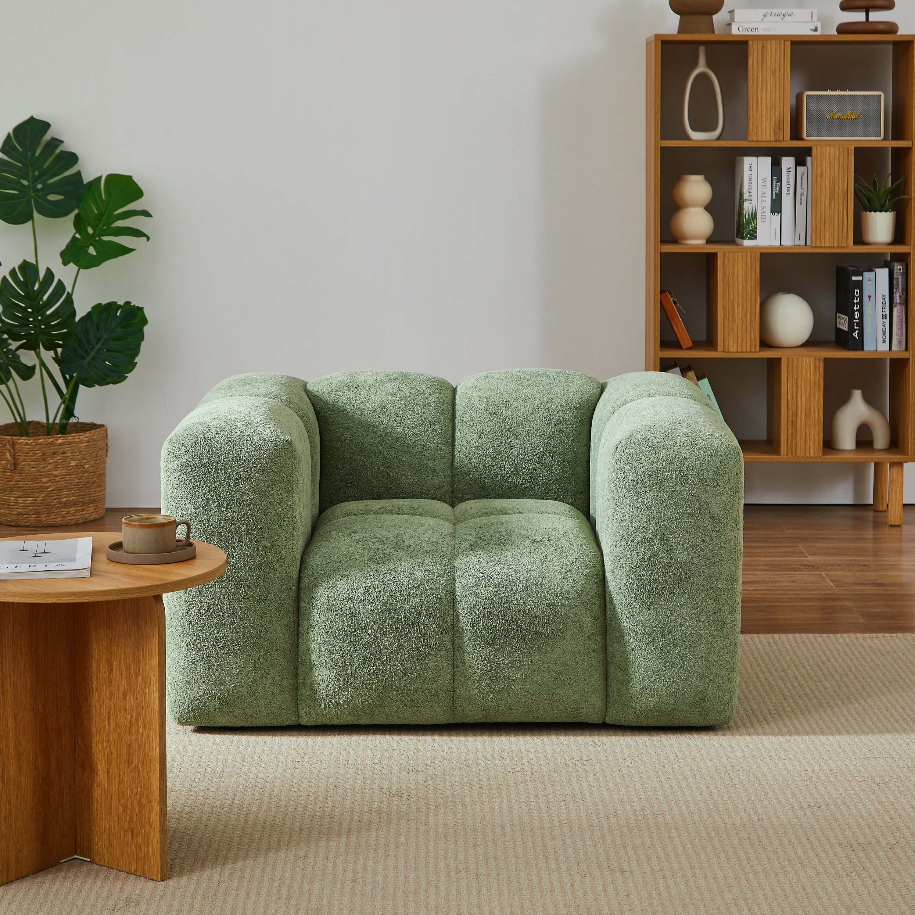 TASTA 3-Seater Sofa And Armchair Set – Fabric Living Room Furniture