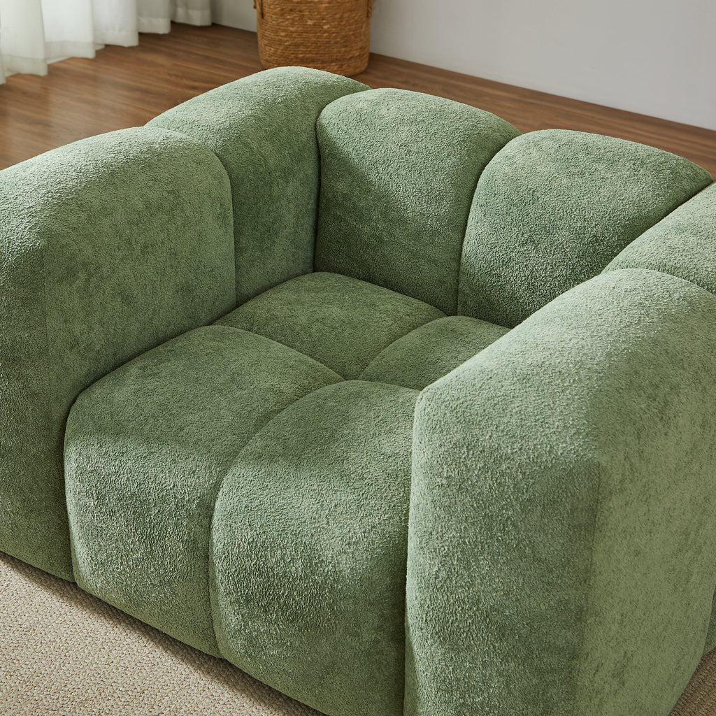 TASTA 3-Seater Sofa And Armchair Set – Fabric Living Room Furniture