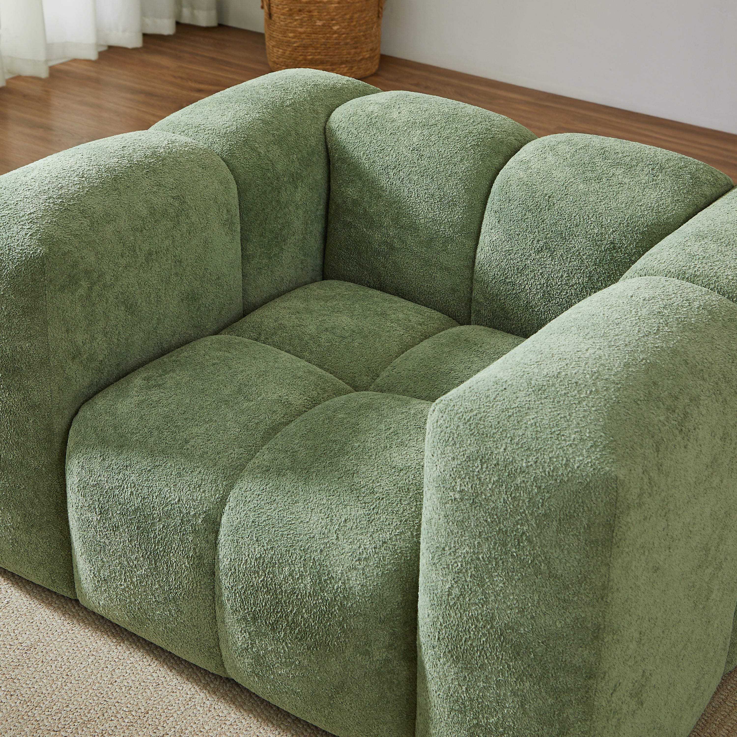 TASTA 3-Seater Sofa And Armchair Set – Fabric Living Room Furniture