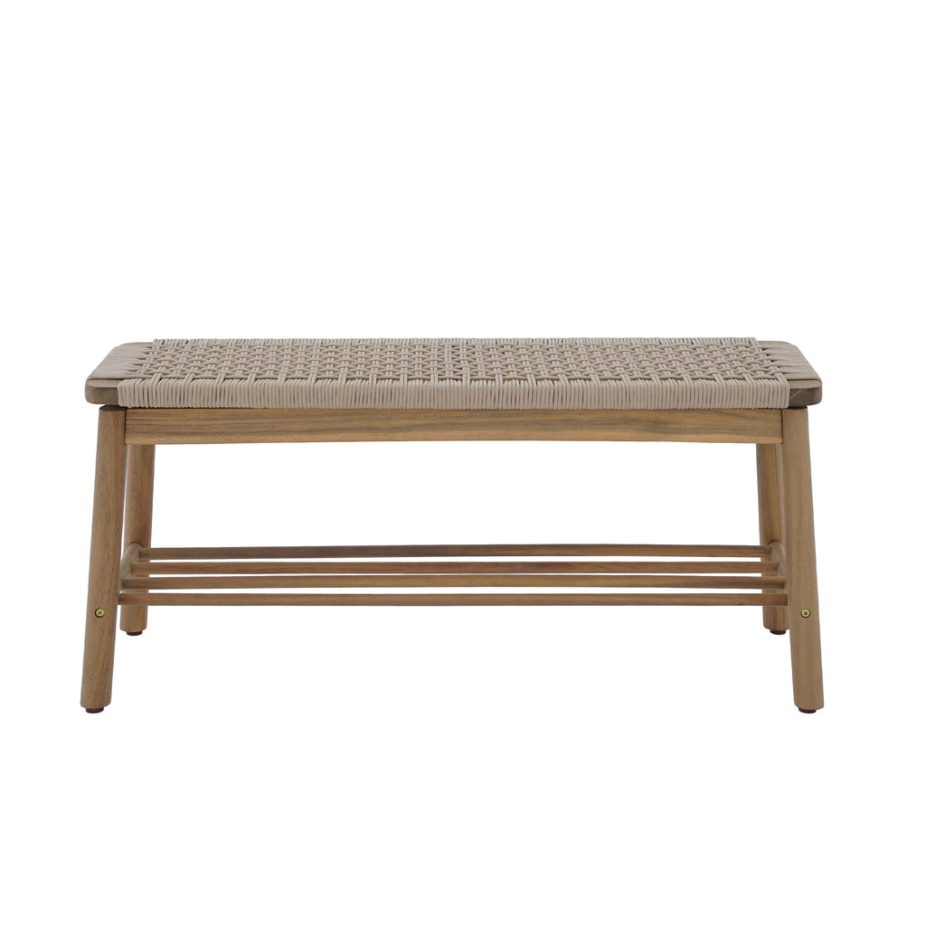 TAVAO Solid Wood Bench – Beige