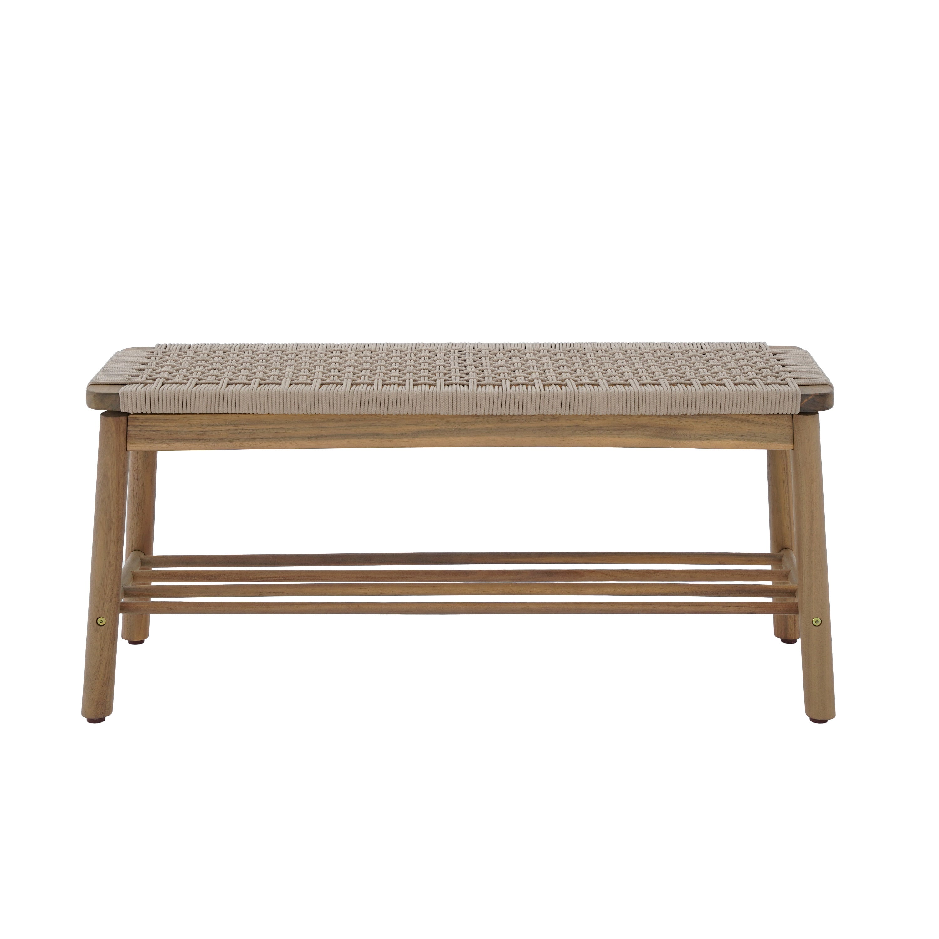 TAVAO Solid Wood Bench – Beige