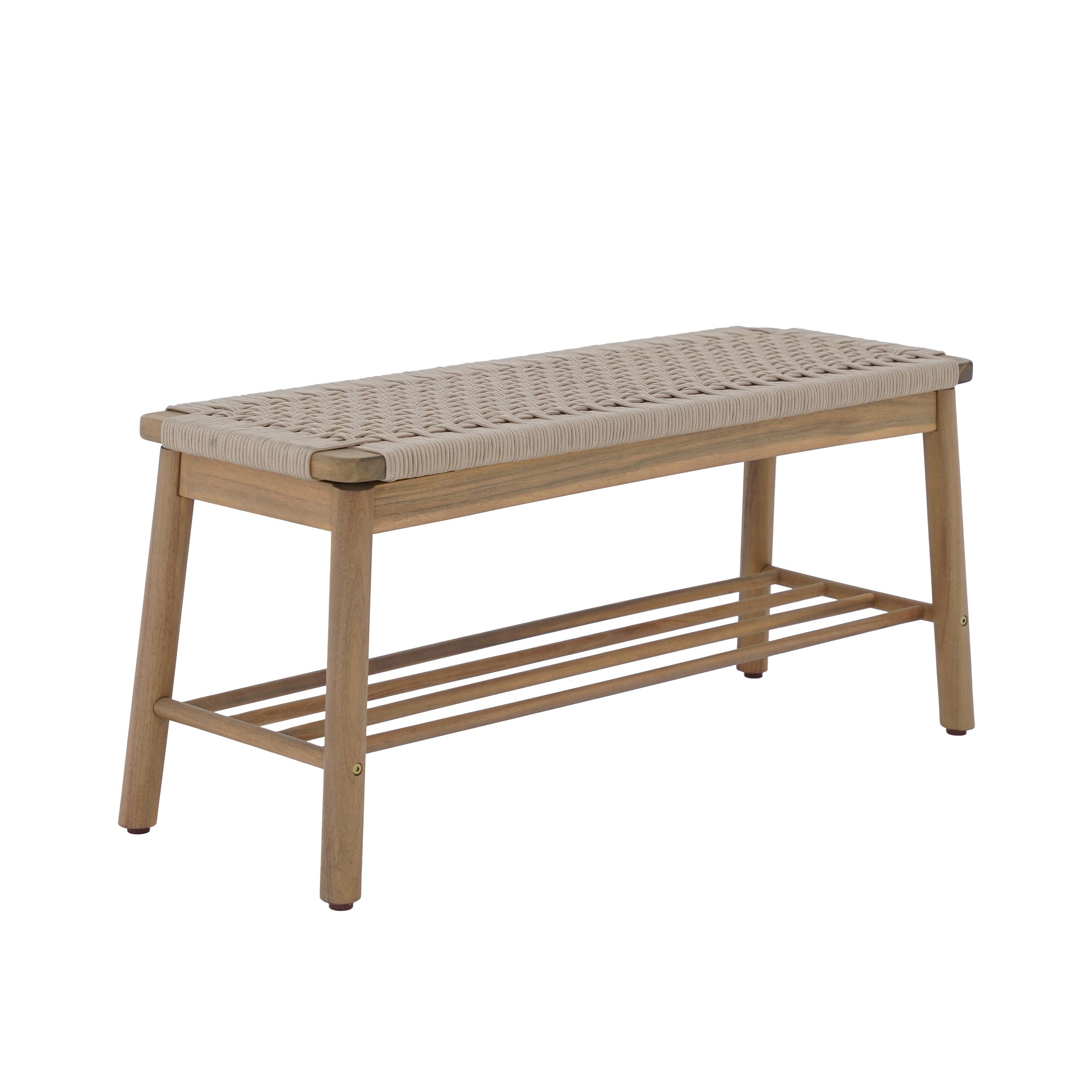 TAVAO Solid Wood Bench – Beige